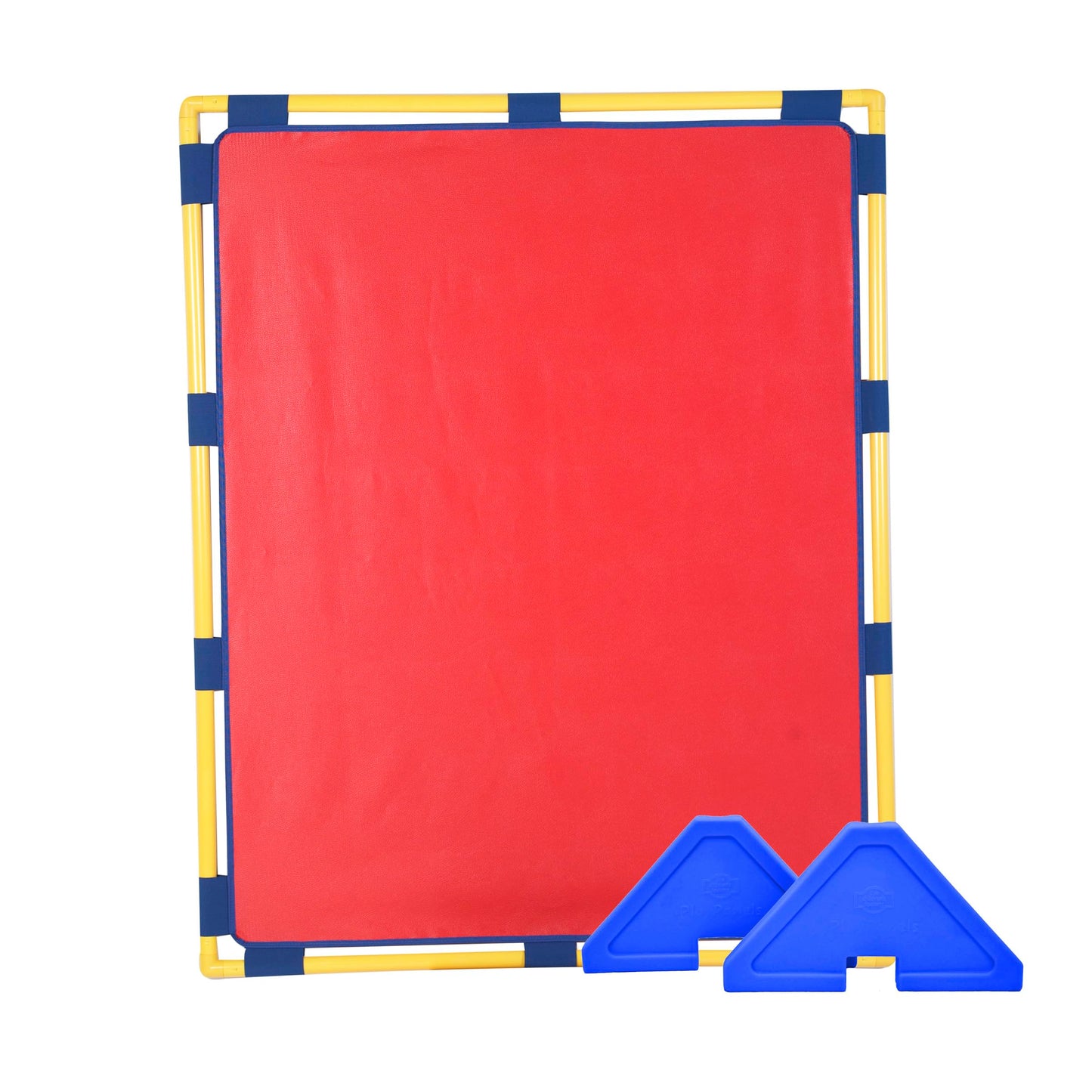Children's Factory Big Screen PlayPanel, Kids Room Divider, Classroom Privacy Screen, Cantilever Feet Included, Red