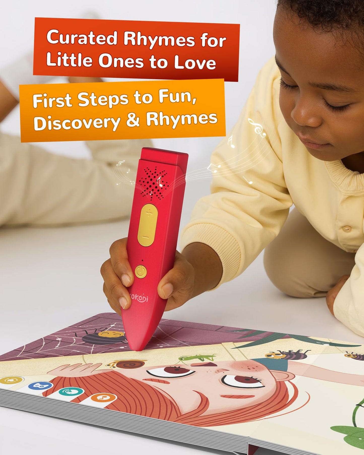 KOKODI Talking Pen Books Sets, Autism Sensory Games, Interactive Audio Sound Books Kids Learning Electronic Toys for Toddlers Kids, Early Educational Gifts Birthday Gifts for Boys Girls Age 2 3 4 5
