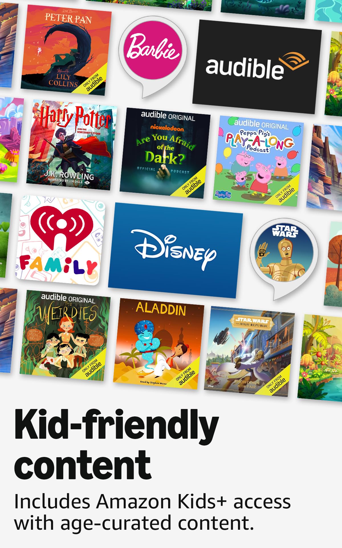 Amazon Echo Pop Kids (newest model), Enjoy age-appropriate audiobooks, interactive games and Alexa+ experiences to create and learn, Unicorn design