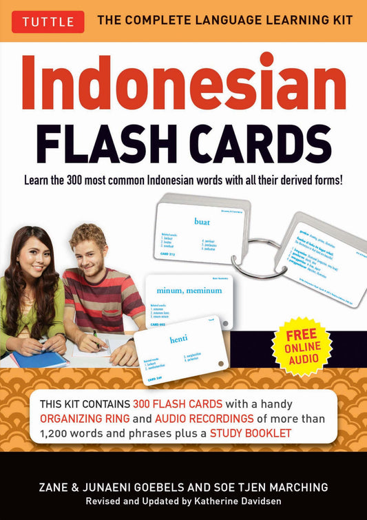 Indonesian Flash Cards: Learn the 300 most common Indonesian words with all their derived forms (Audio Included) (Tuttle Flash Cards)