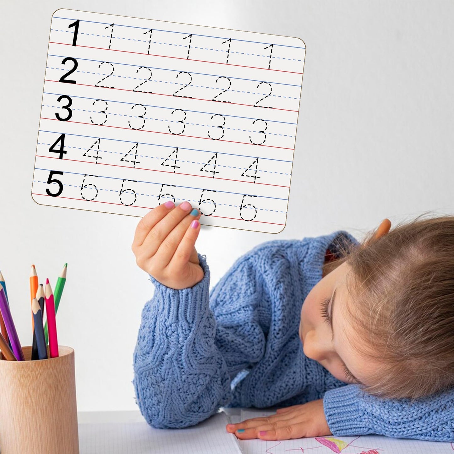 Dry Erase Boards 25 Pack, Double Sided Small Whiteboards with Lines for Kids, Students, Teacher & Classroom Pack, 9"x12" Mini Individual White Boards Lined for Writing Math English Practice