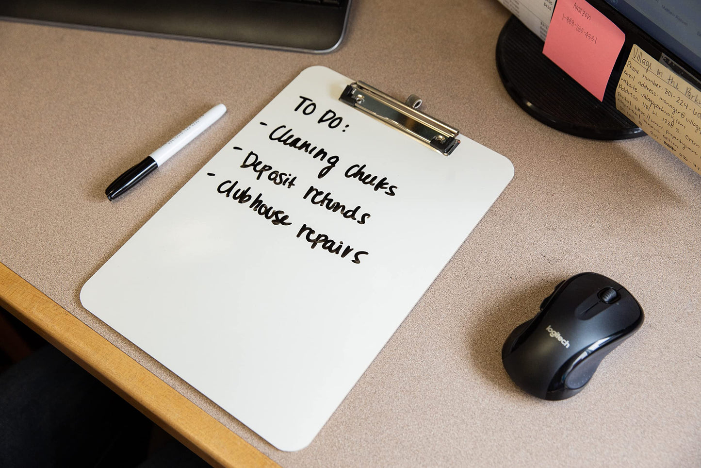 Dry Erase Clipboard Set (12pc) with White Board Markers - Small Dry Erase Clipboards for Classroom, To-Do Lists - 12 Markers Included!
