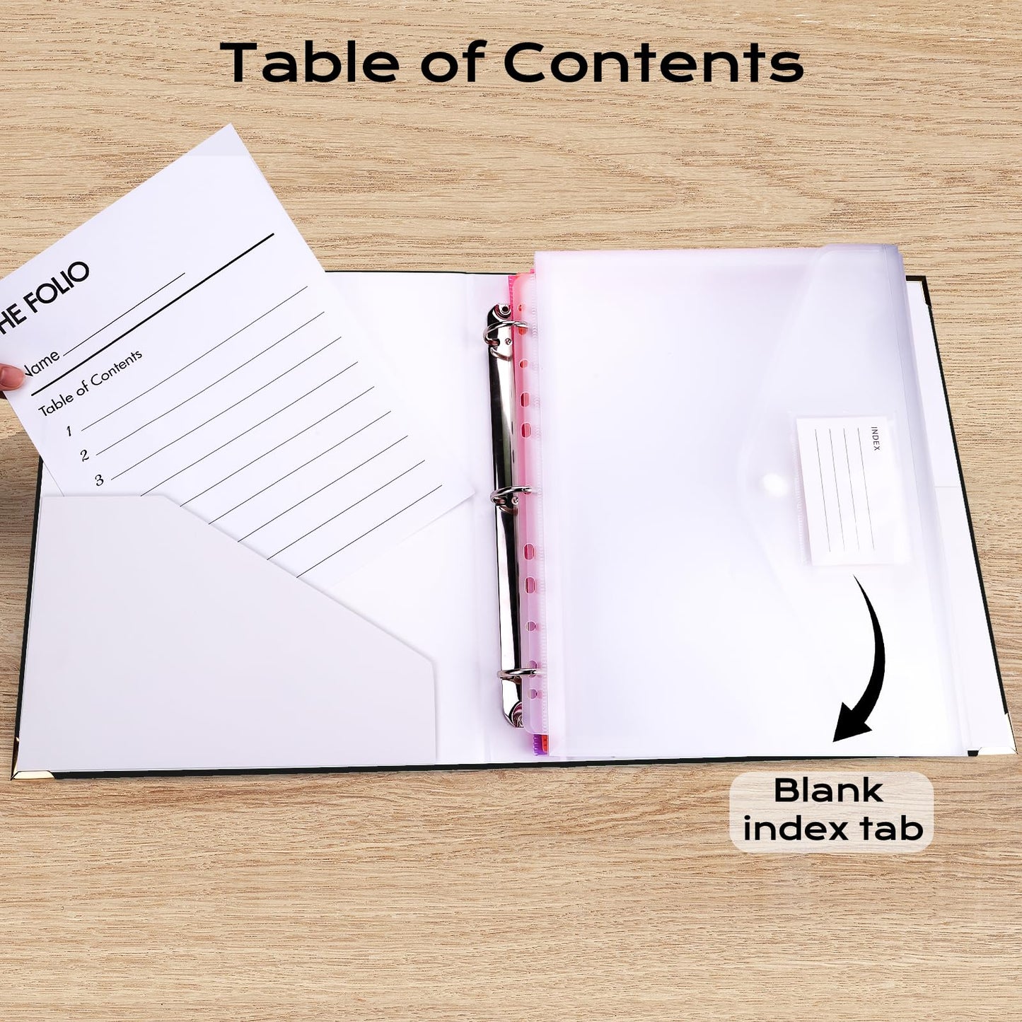 XKDOUS Aesthetic Document Organizer 3 Ring Emergency Binder Linen Folio Folders with 9 Pockets Expanding File Storage Holder for Important Papers, Letters, Passports, Photos