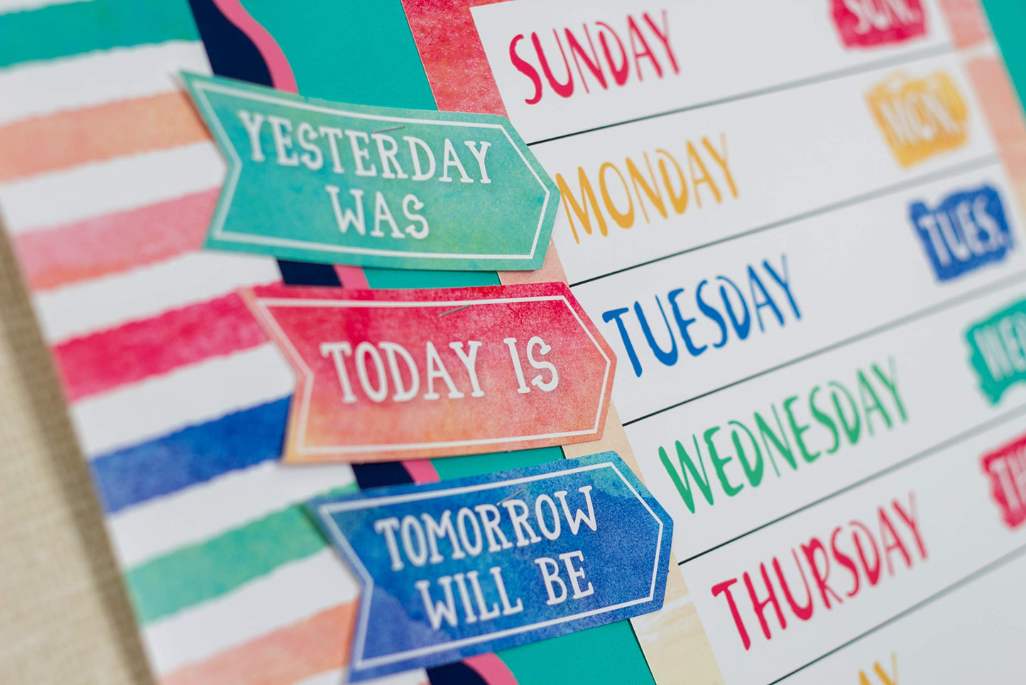 Teacher Created Resources Watercolor Calendar Bulletin Board - 8971 (Pack of 2)