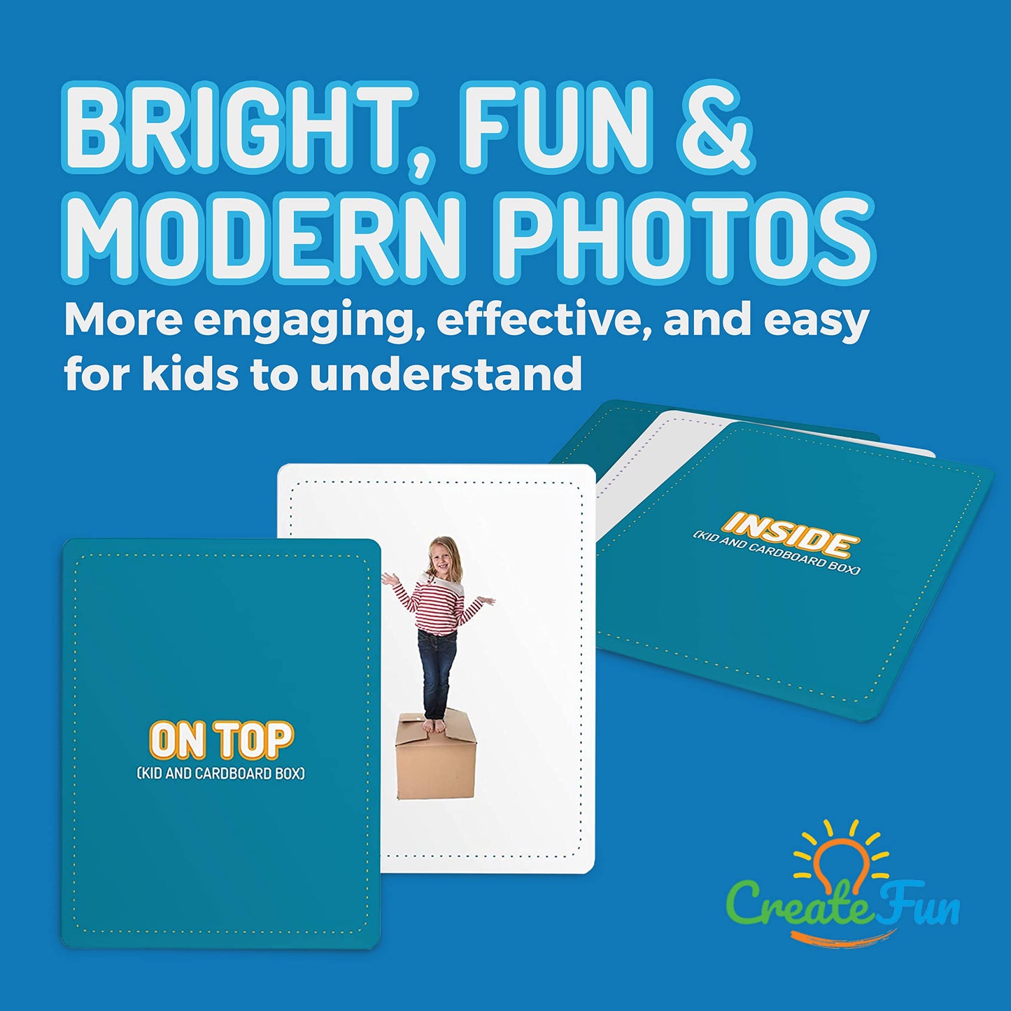 300 Vocabulary Builder Flash Cards Vol 2, Photo Cards Learning Materials for Speech Therapy, ESL, Autism, Homeschool & Kids Includes Emotions, Go Together Opposites, Noun Food, Prepositions, Verbs