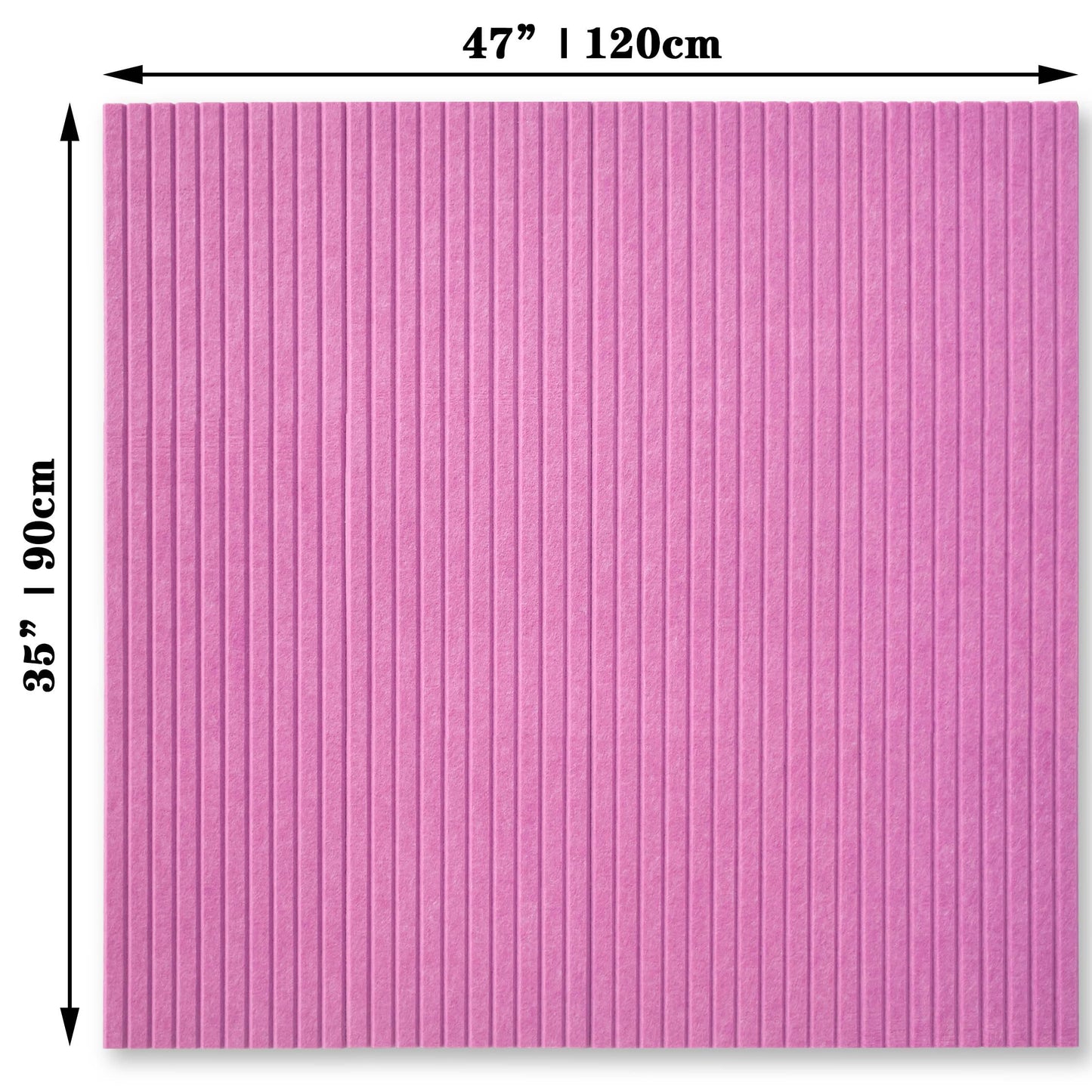 YOUDEFUL Large Cork Board Alternative-12 Pcs Self-Adhesive Felt Bulletin Board Tiles, Felt Pin Board Cork Board Tiles for Home Office Wall Decor, Tack Board 47"x35" (Rose
