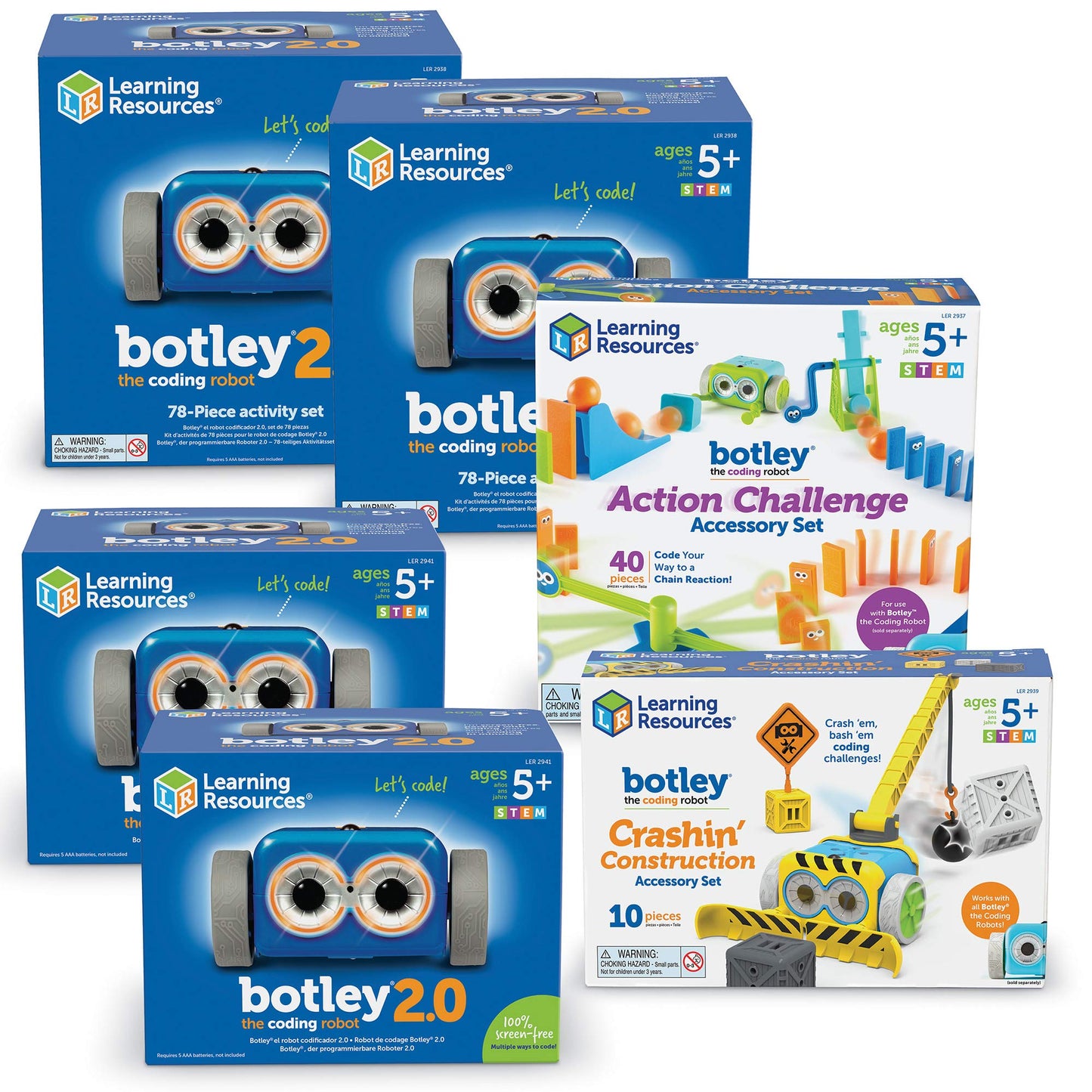 Learning Resources Botley 2.0 The Coding Robot Classroom Set - Elementary STEM Toys, Robotics Kits for Kids age 5-7, Teach Critical Thinking, Coding Bot for Boys and Girls