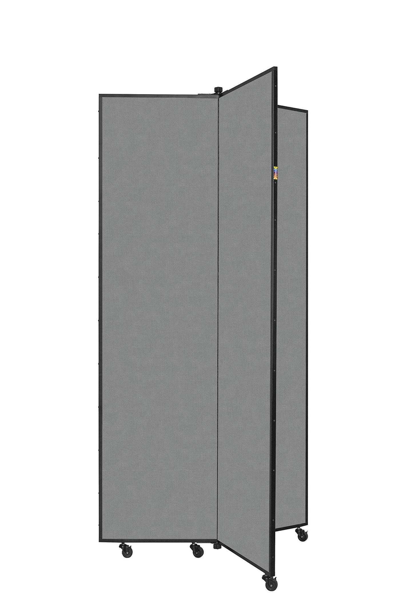 Screenflex Display Towers, Portable Wall Divider Boards for Art Show Partitions, Classroom Panels and Offices - 5'9”H x 3'1”W - 3 Panels - Stone Fabric