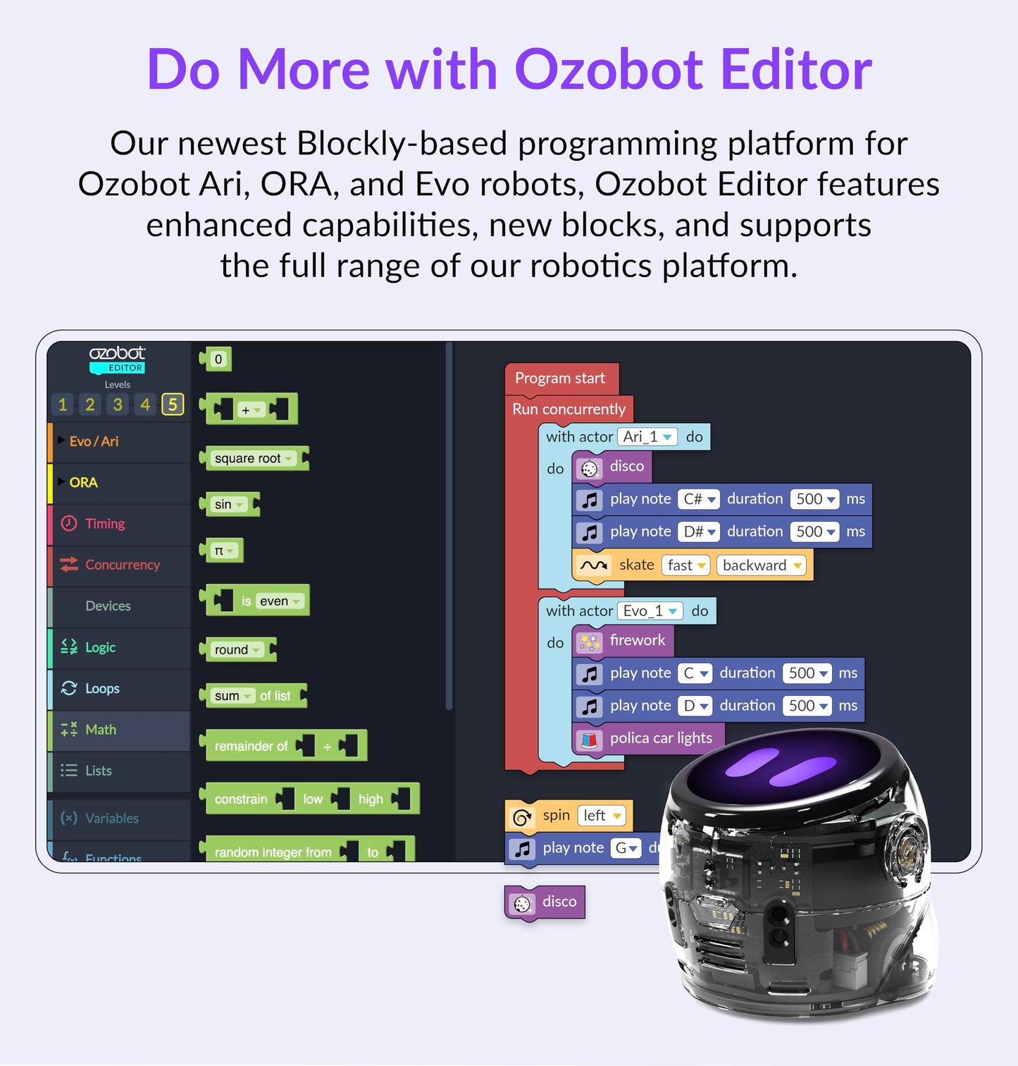 Ozobot Ari Classroom Kit (18 Bots) | Interactive Learning Robot with Touch Screen, ToF Sensor, Accelerometer, Gyroscope, and AI Integration | Hands-On STEM Education for Classrooms and Homeschool