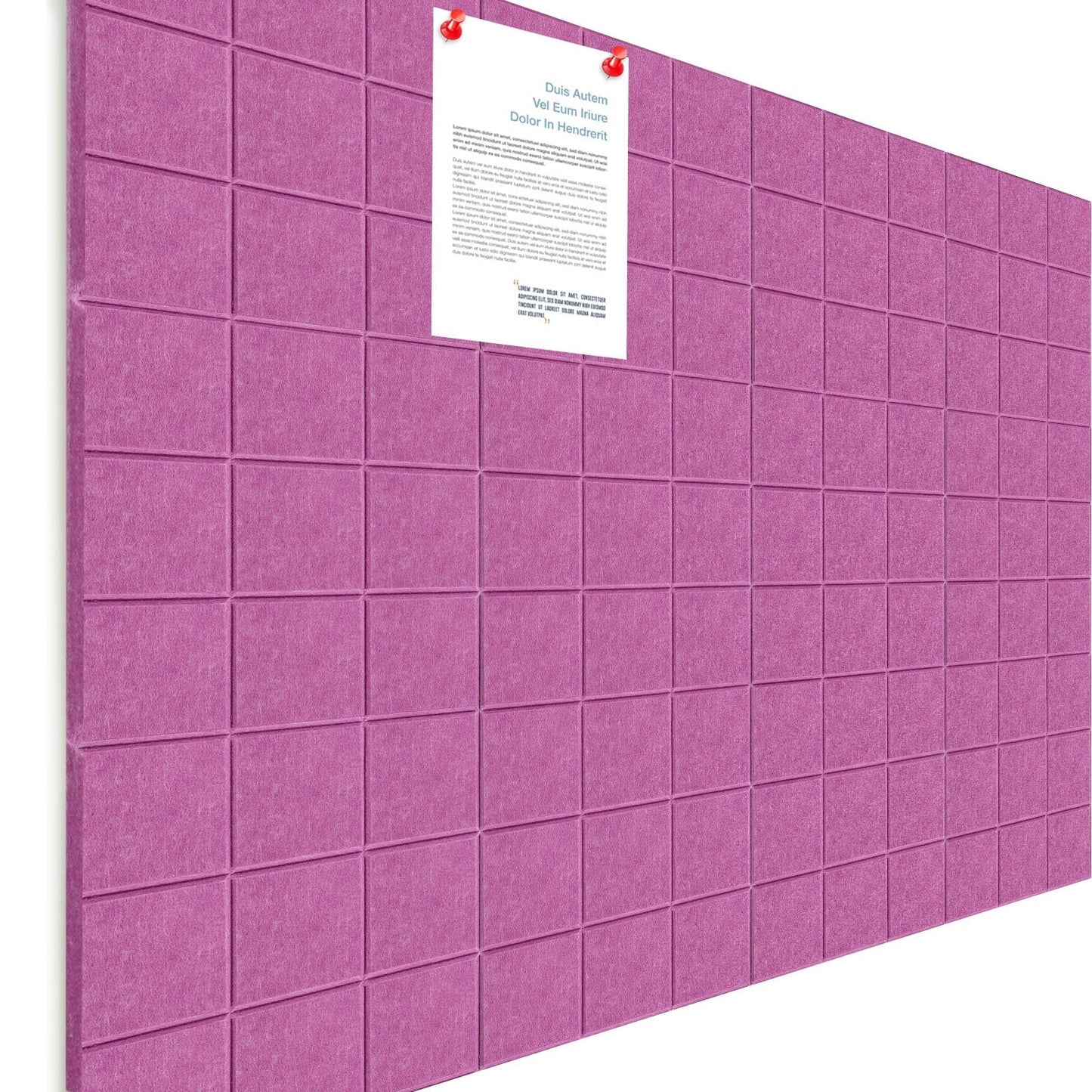 Honoson 12 Pack 48 x 36 Inches Large Cork Board Felt Wall Tiles with Safe Adhesive Large Decorative Vision Wall Board for Walls Home Office(Purple)