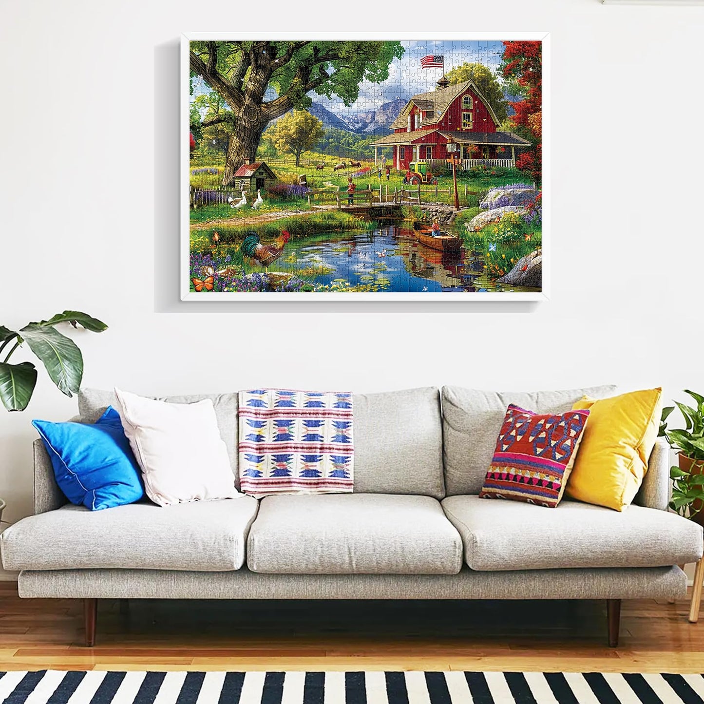 1000 Piece Puzzle for Adults - Country Clubhouse Puzzle for Adults Children - Recycled Paper Jigsaw Puzzle 1000 Pieces - Fun and Challenging Family Game Great Gift Idea, 28 * 20 in