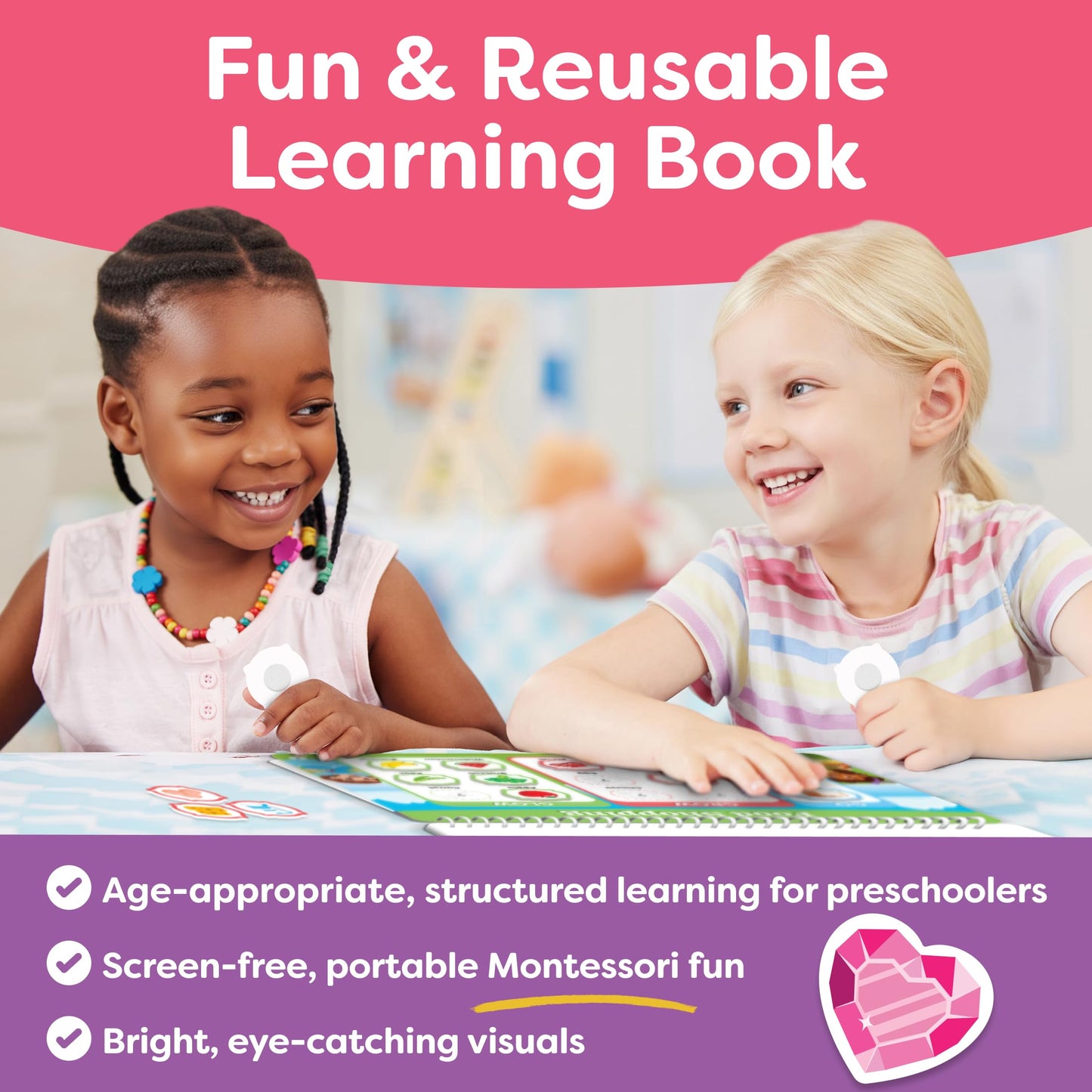 3 Year Old Girl Gifts - Montessori Busy Book For Toddlers 3-5, 4 Year Old Girl Birthday Gifts, Princess Dress Up Unicorn Toys for Girls - Preschool Learning Activities, Toddler Travel Toys for Girls