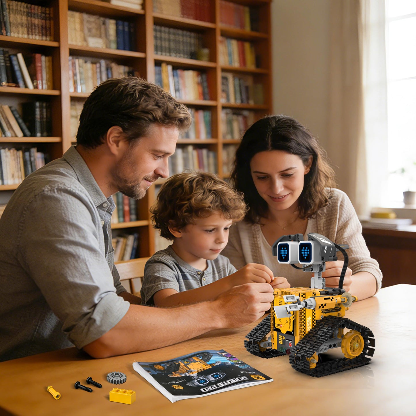 SIGHTEEDA 5-in-1 Smart Robot Building Kit for Kids 6-12, Build & Code Your Own Robot World, STEM Coding Robot Toy with App & Remote Control, Hands-on Robotics Set, Educational STEM Gift (348 PCS)