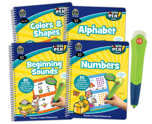 Teacher Created Resources Power Pen & Learning Books Set - 4 Book Set