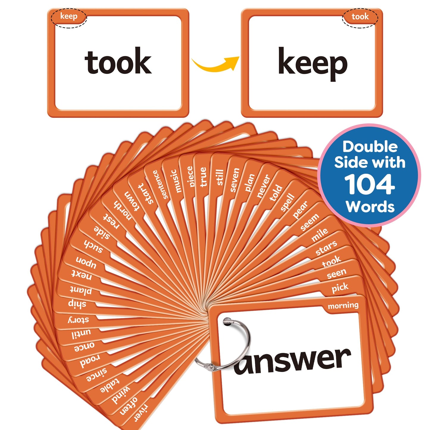 Torlam Sight Words Flash Cards for Kids 2nd Grade,Learn to Read Digraphs CVC Blends Long Vowel Sounds Spelling Reading Phonics Games for 7-8 Years, Site Words Classroom Homeschool
