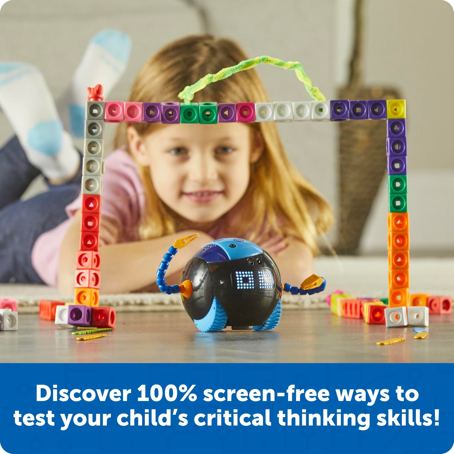 Learning Resources Cooper the STEM Robot, Coding Toy for Kids, Interactive STEM Robot for Classroom, Rechargeable Programming Toy, Ages 5+