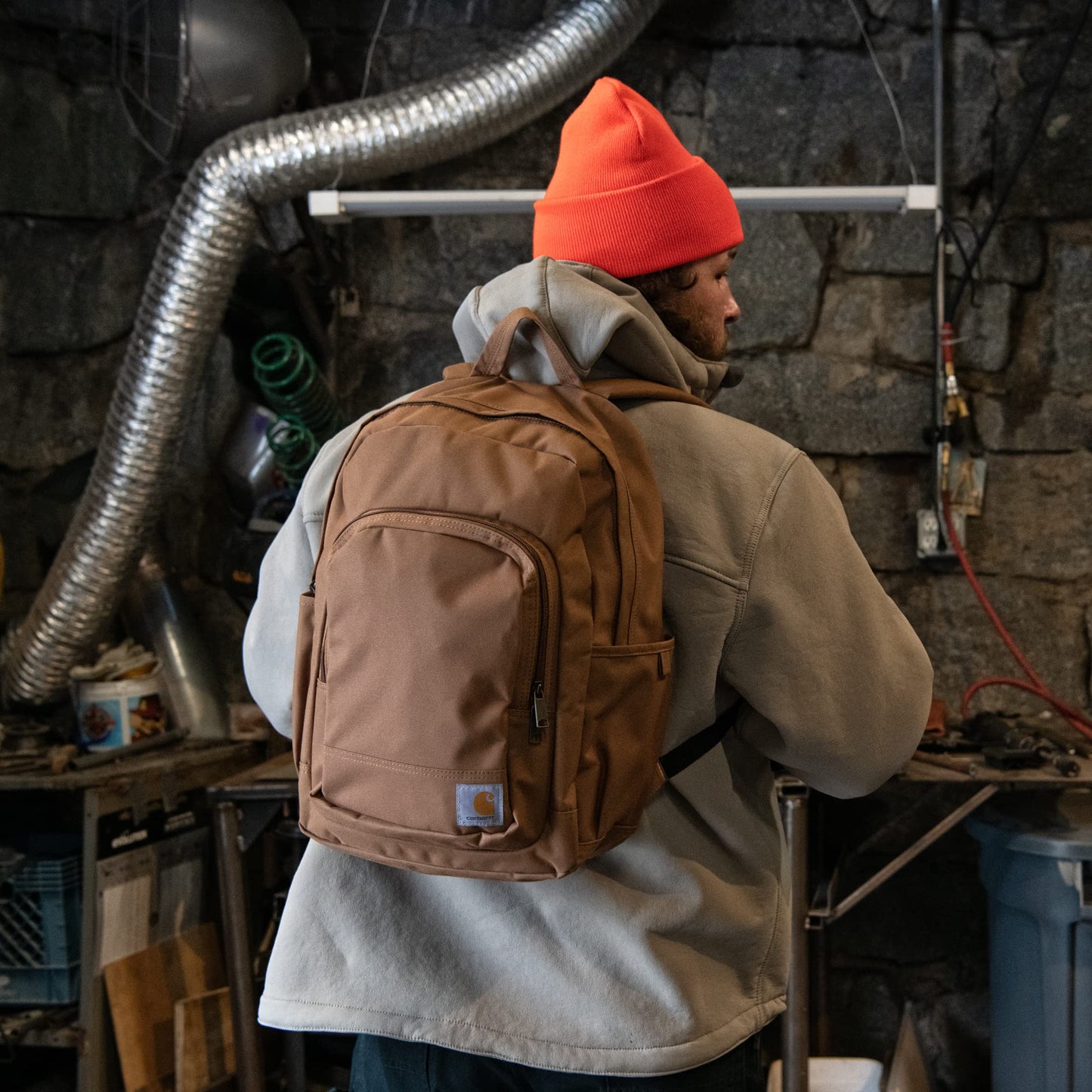 Carhartt 25L Classic Laptop Backpack, Durable Water-Resistant Pack W/ 16" Laptop Sleeve and Multiple Organizational Compartments, Black