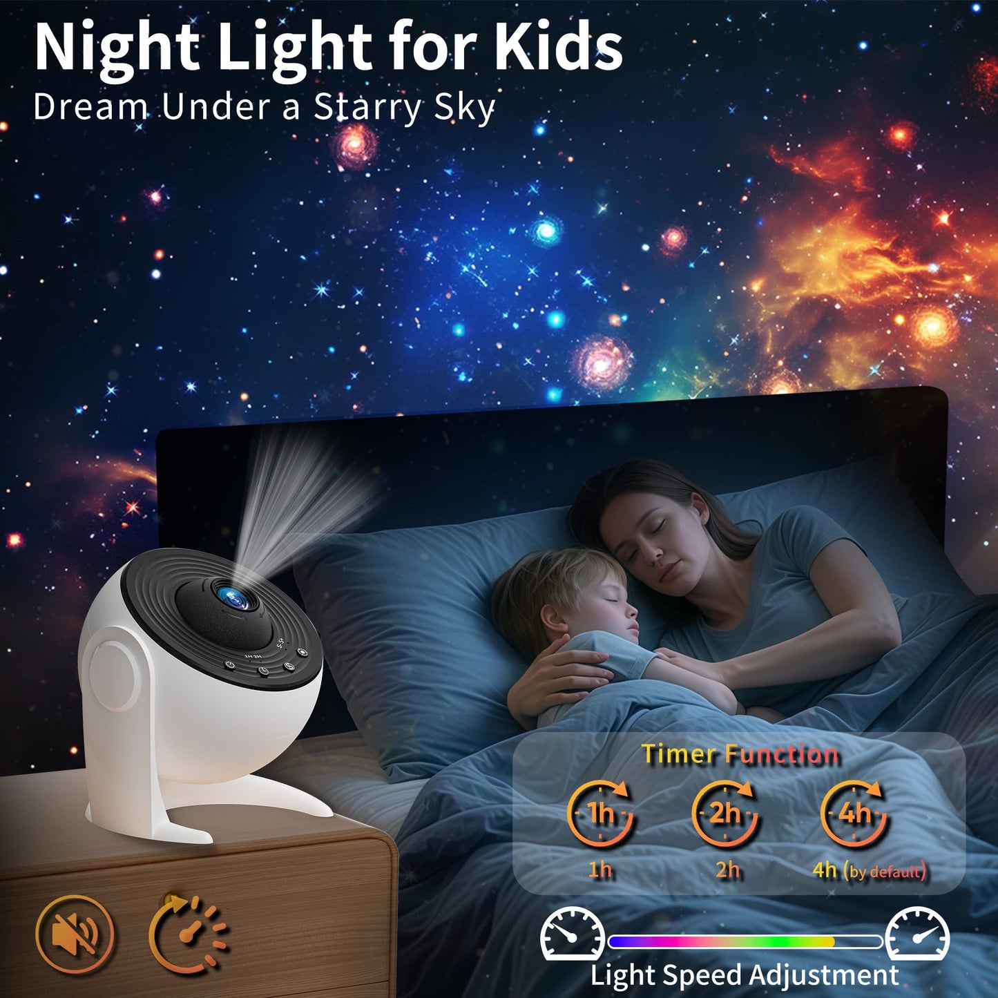 FlyLily Galaxy Projector for Bedroom, 13 in 1 Planetarium Star Projector with Solar System & Constellation, 360° Rotating Galaxy Light Projector, Space Night Light Projector for Kids Adults Gifts