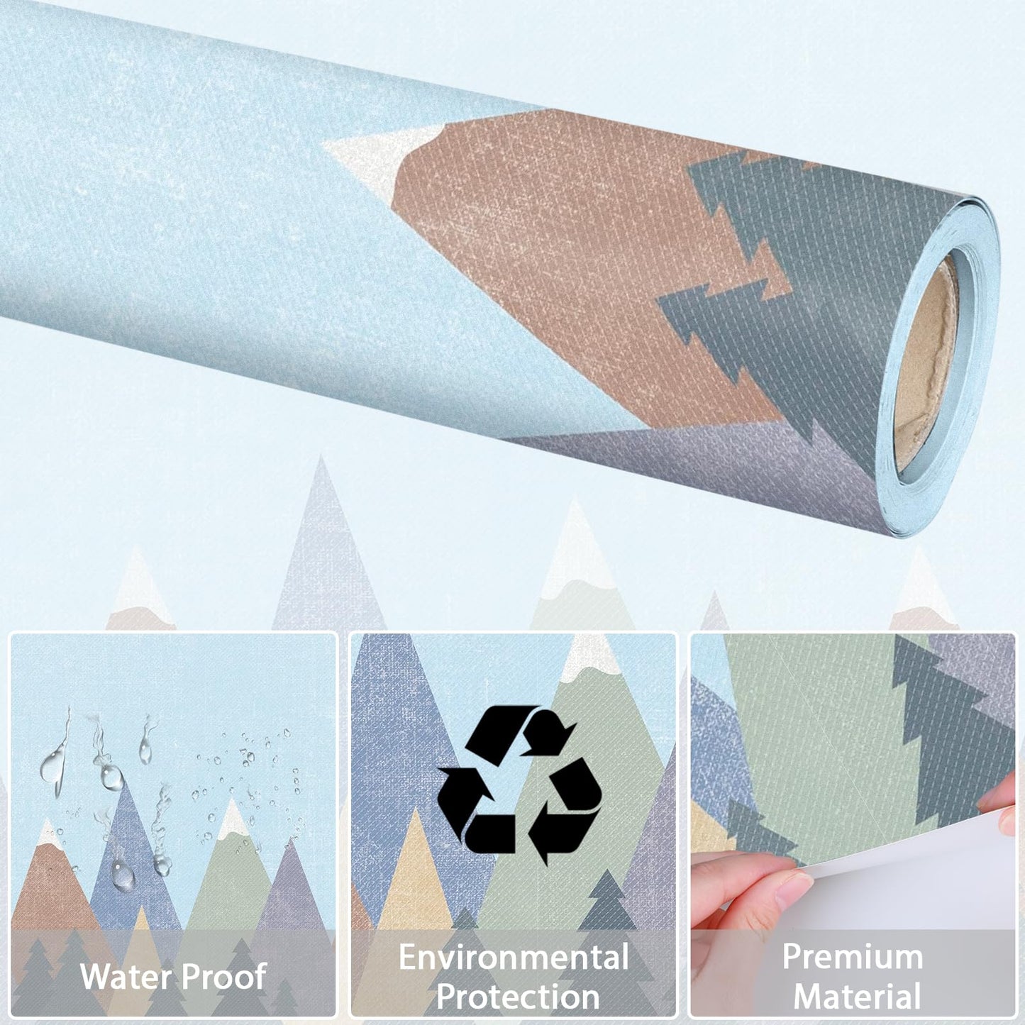 Moving Mountains Bulletin Board Paper Roll Mountain Bulletin Board Background Paper Back to School Classroom Decor Poster for Art Craft DIY Projects Home Office Classroom Party Supplies 17.7in x 20ft
