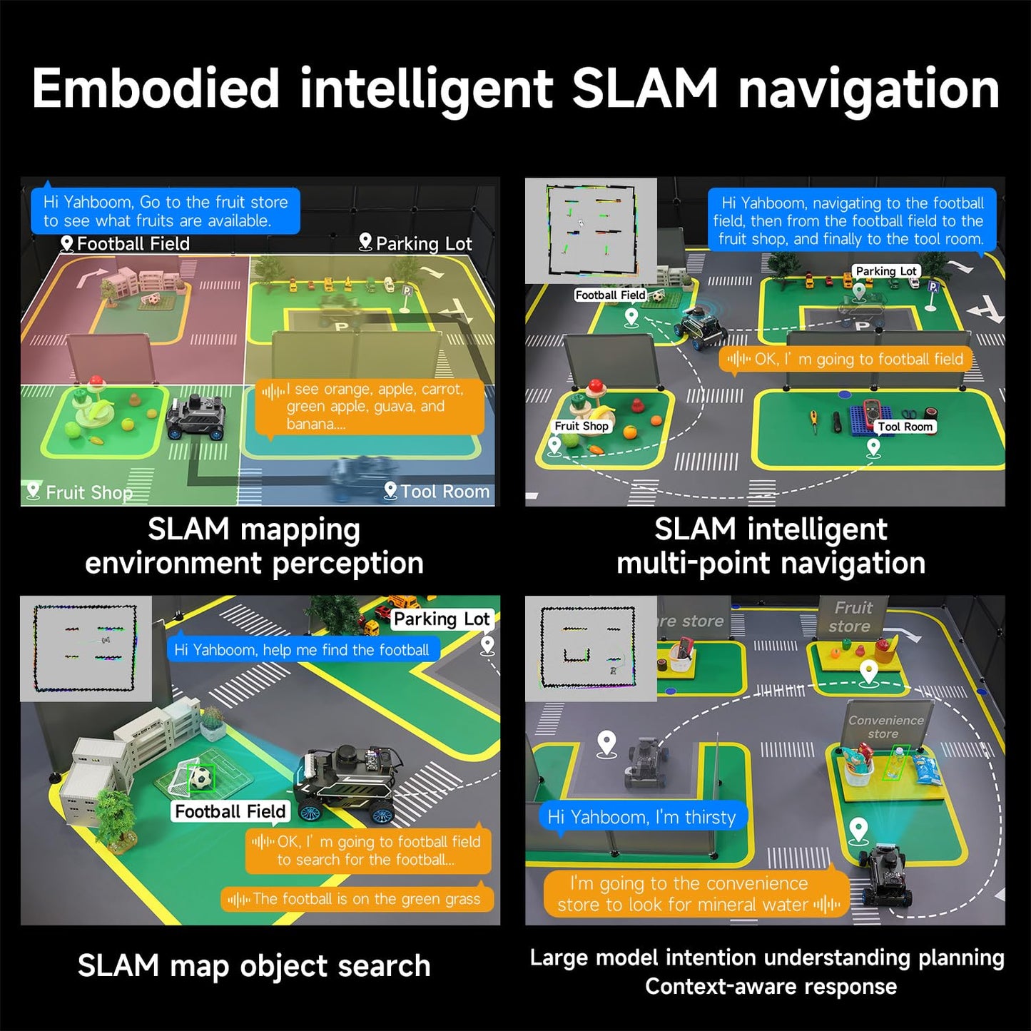 Yahboom ROS2 AI Robot Car,for RDK X5 8GB Supports RVIZ Simulation ROS2,TOF Lidar,SLAM Mapping Navigation, Tracking and Obstacle Avoidance