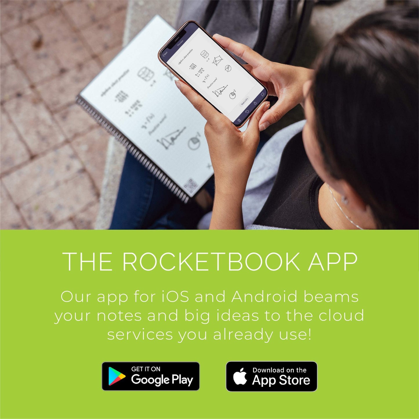 Rocketbook Matrix Smart Reusable Graph Paper Notebook, Digitally Connected, Isometric Notebook, Letter Size 8.5x11, Teal