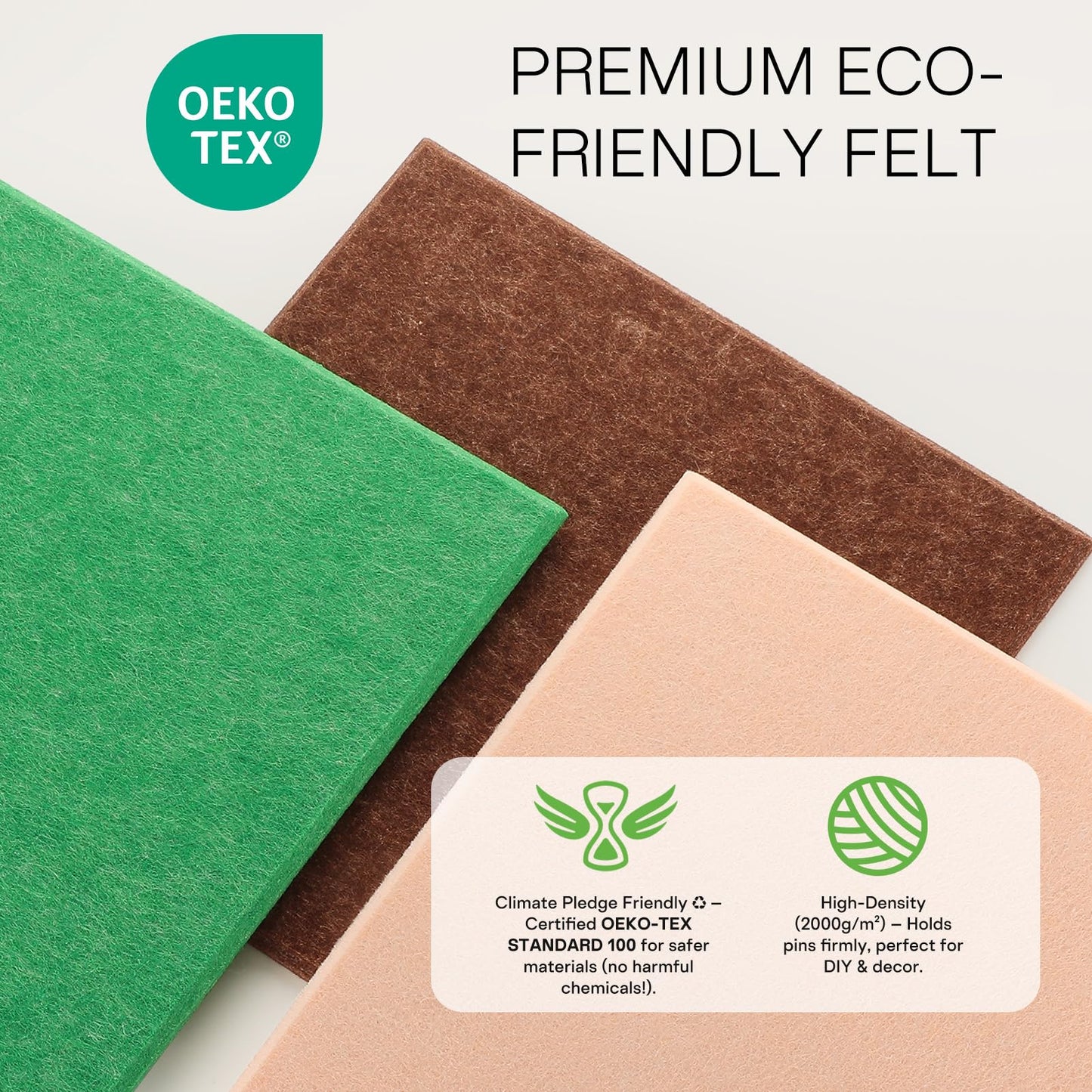 MaxGear Large Cork Board for Wall 36" x 24", Chocolate Brown Bulletin Board, 6 Pack Felt Wall Tiles with Pushpins, Cork Boards for Office Push Pin Board Tack Board Felt Board