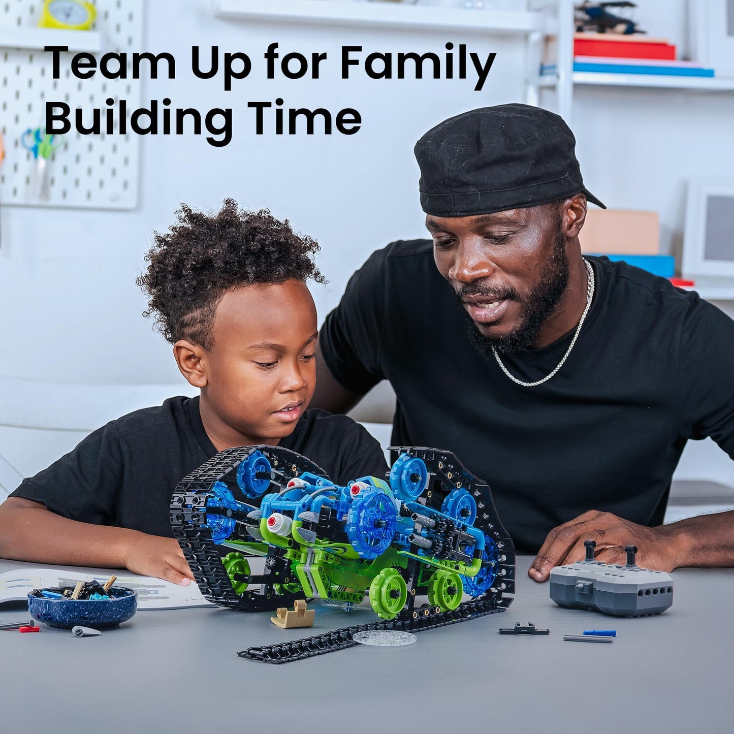Sillbird Robot Car Building Kit with Remote Control STEM Gifts for Boys Ages 8-14, Technic Coding Stunt Racer Toys for Kids Birthday, Buildable 5in1 Models with 662 Pieces