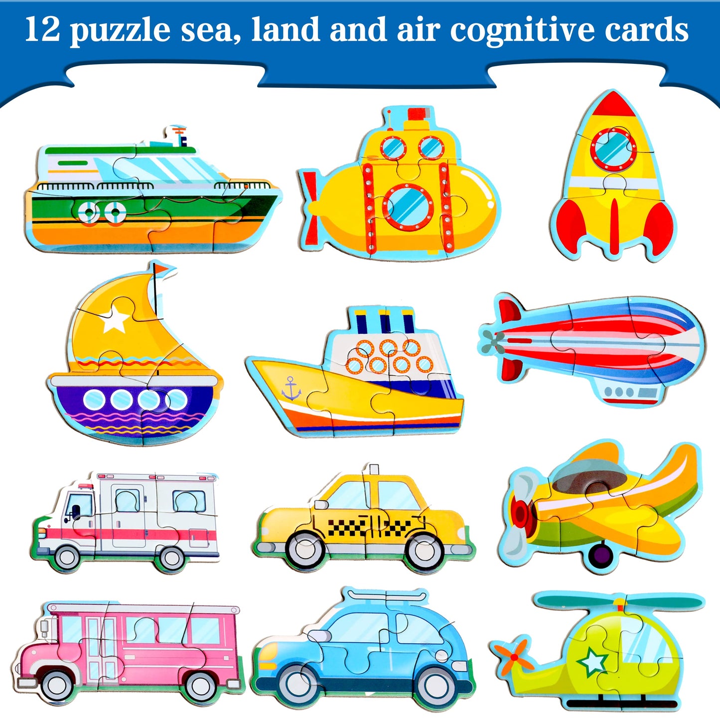 Magnetic Puzzles for Kids Ages 1-3, Travel Toddler Puzzles Ages 2-4 Year, Space Car Activities Toy for Boys & Girls 3-5 yo - Learning Magnet Gift for Road Trip