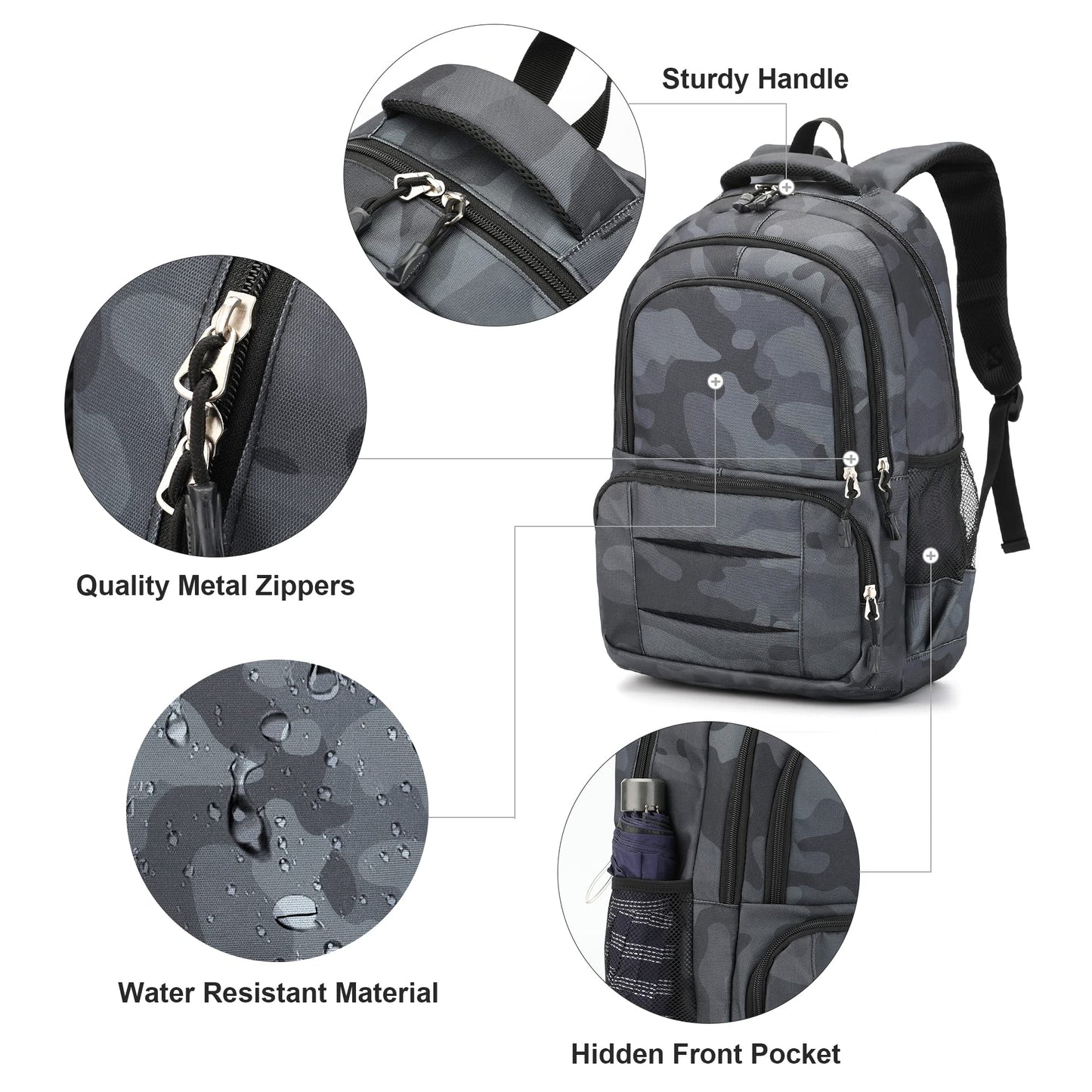 rickyh style Lightweight Elementary Durable Backpack Student Kids Waterproof Backpack