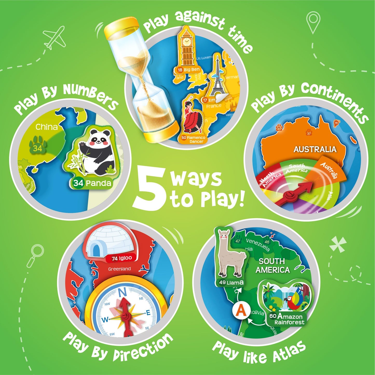 Imagimake Mapology USA Map with Reusable Stickers | 100+ Jelly Stickers | Geography Games & Learning Kids Toys Age 5-8 | Gifts for Boys & Girls Age 5,6,7,8,9,10,11,12 Years Old