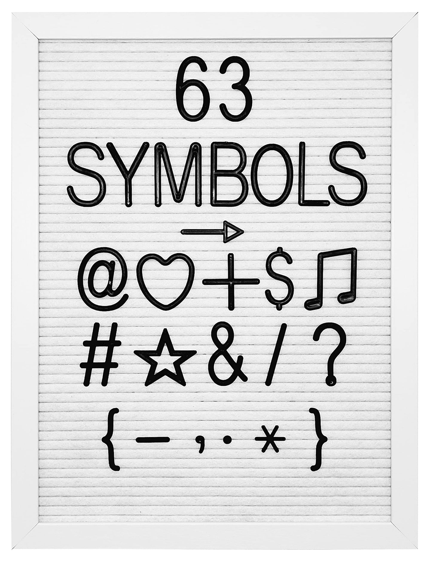 G GAMIT Felt Letter Board Letters Set - Pre-cut 227pcs 2 inch Tall Black Letters (No Board Included)