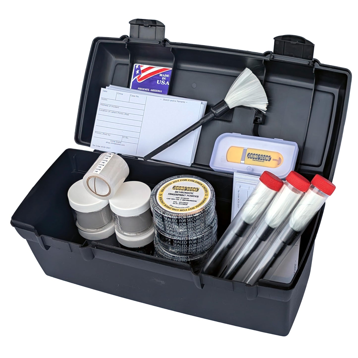 Classroom Fingerprint Kit - Serves 4 Work Groups of Students - Lift at Least 100 Fingerprints (Bichromatic Grey)