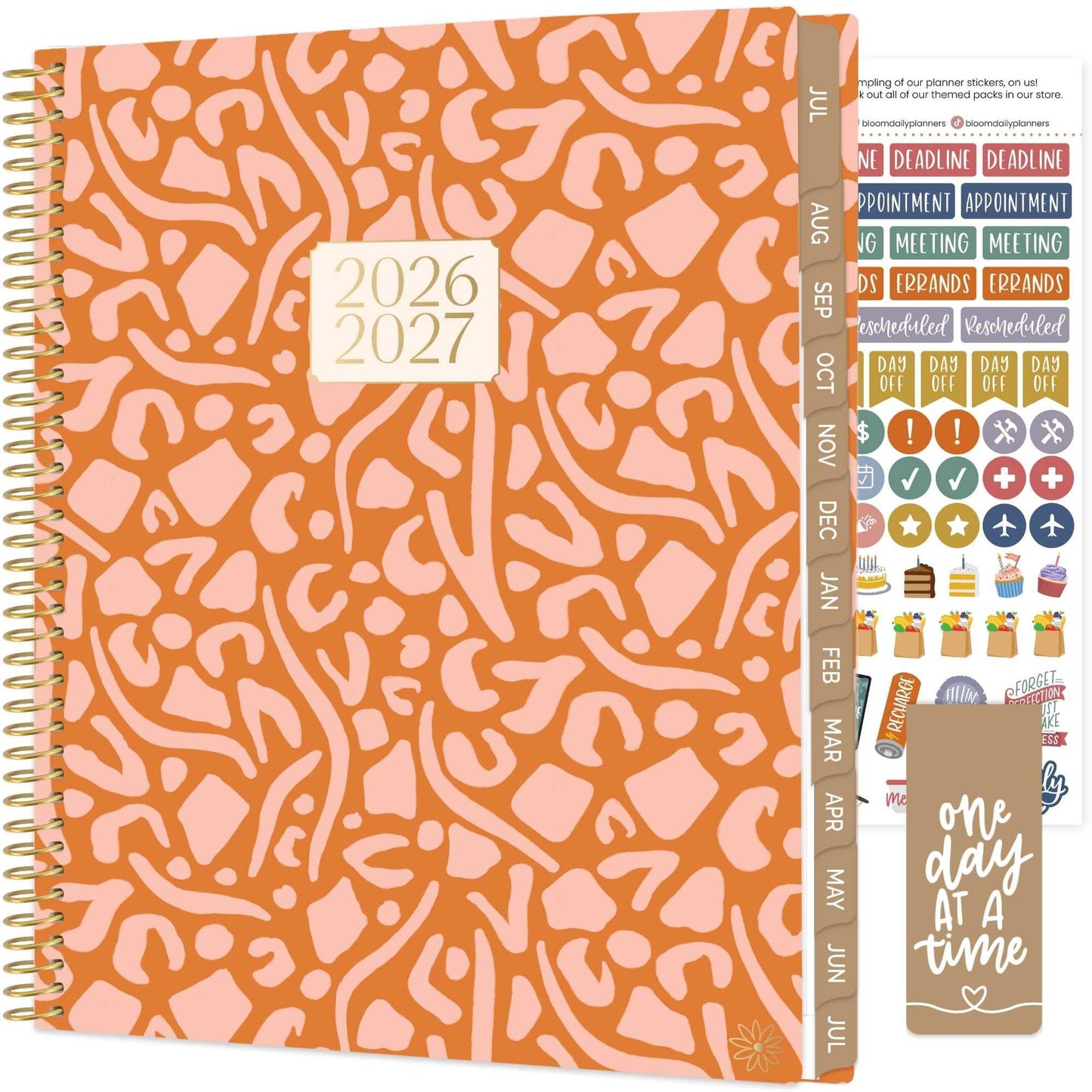 bloom daily planners 2026-2027 (8.5" x 11") Academic Year Day Planner (July 2026 - July 2027) - 13 Months Weekly & Monthly Agenda Organizer with Stickers & Tabs - Moments of Grace