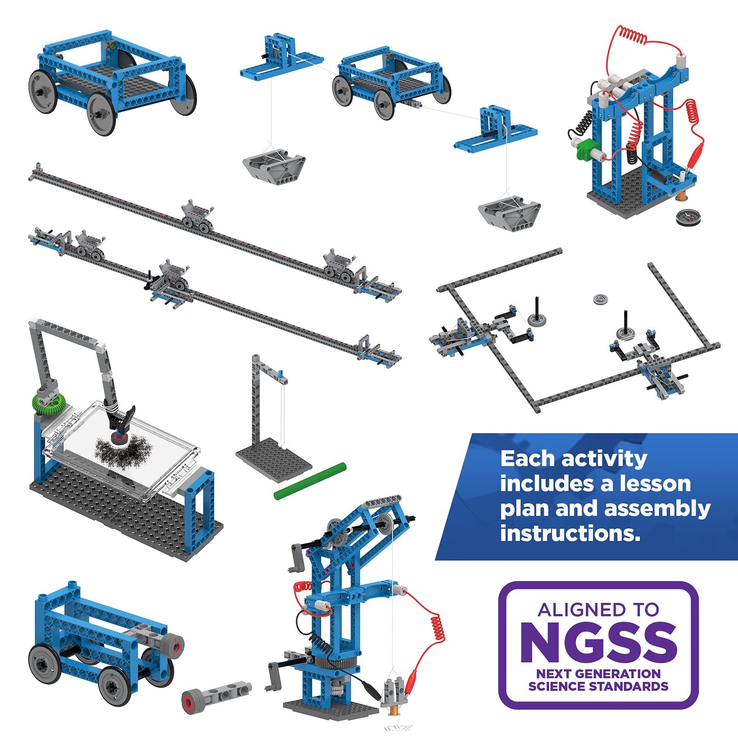 Thames & Kosmos Forces & Interactions: Middle School Classroom Kit | NGSS-Aligned for Physics & Engineering Classes| Teacher Guide & Lesson Plans | Durable, Timed for Classroom Use, Includes Storage