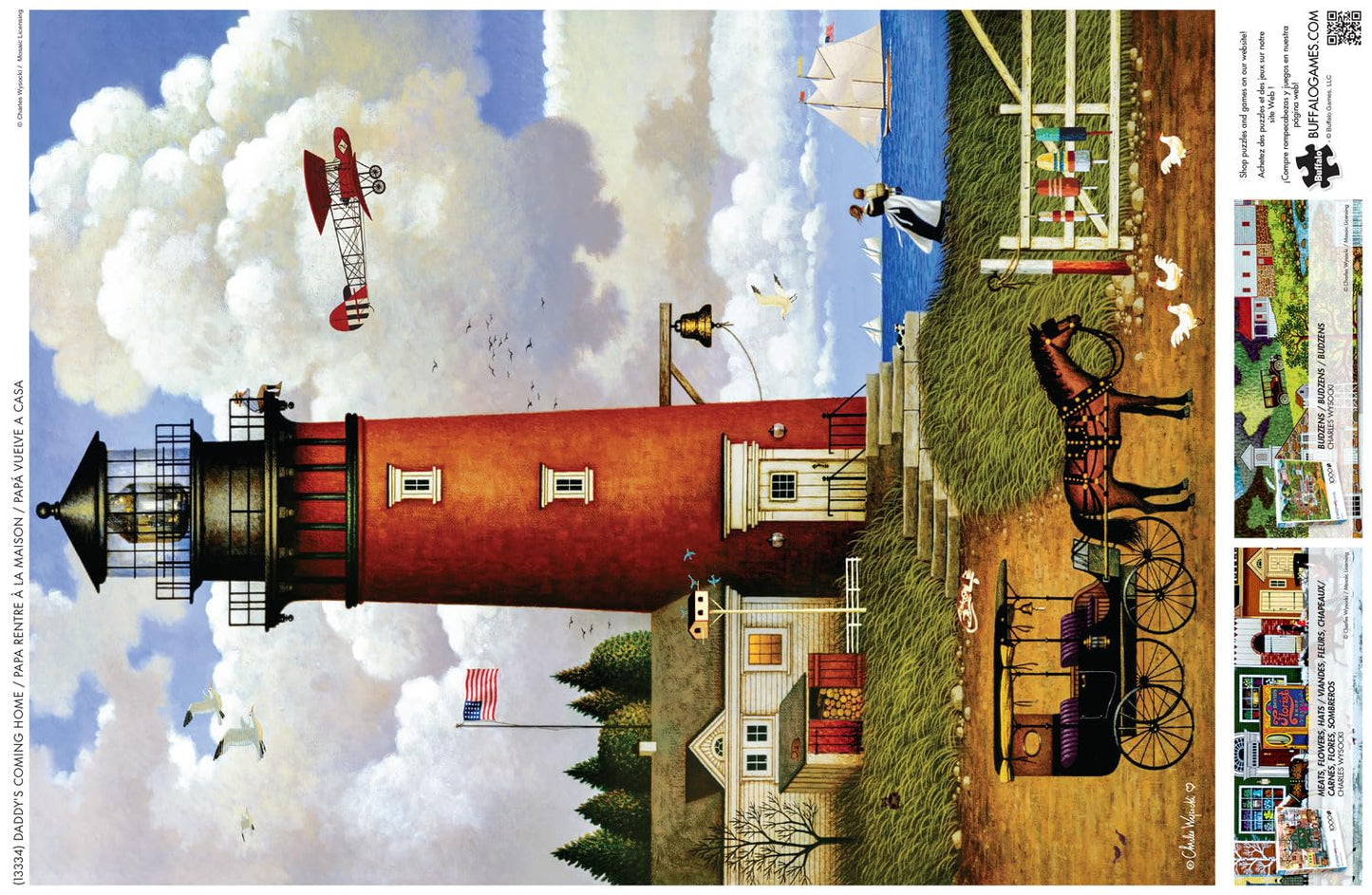 Buffalo Games - Charles Wysocki - Daddy's Coming Home - 1000 Piece Jigsaw Puzzle for Adults - Challenging Puzzle Perfect for Game Nights