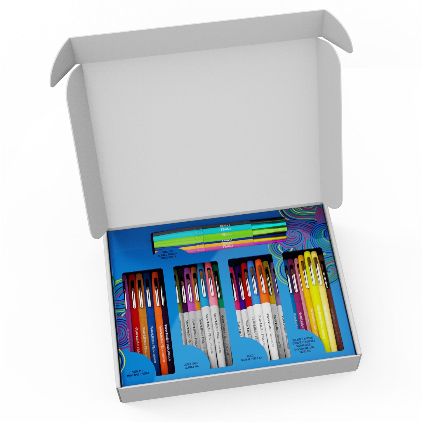 Paper Mate Flair Felt Tip Pens Ultimate Pack, Features 5 Different Types of Pens, 60 Count - Creative Fun, Classroom Essentials, Teacher Supplies, Arts & Crafts