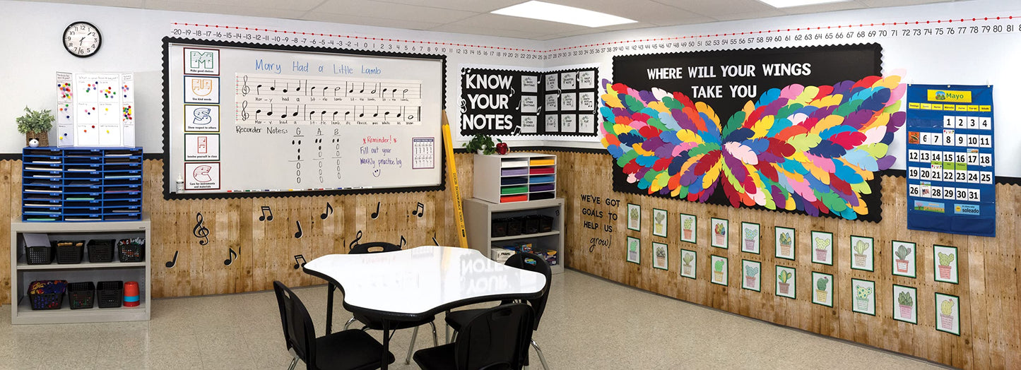 Classroom Keepers 12" x 18" Construction Paper Storage, 10-Slot, White, 17" H x 27" W x 19" D, 1 Unit