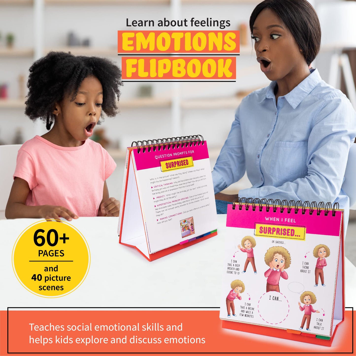 Emotion and Feeling Busy Book for Kids, Calming Corner, ABA Therapy Materials, Emotion Charts, Autism Homeschooling ADHD Tool, Social Emotional Learning