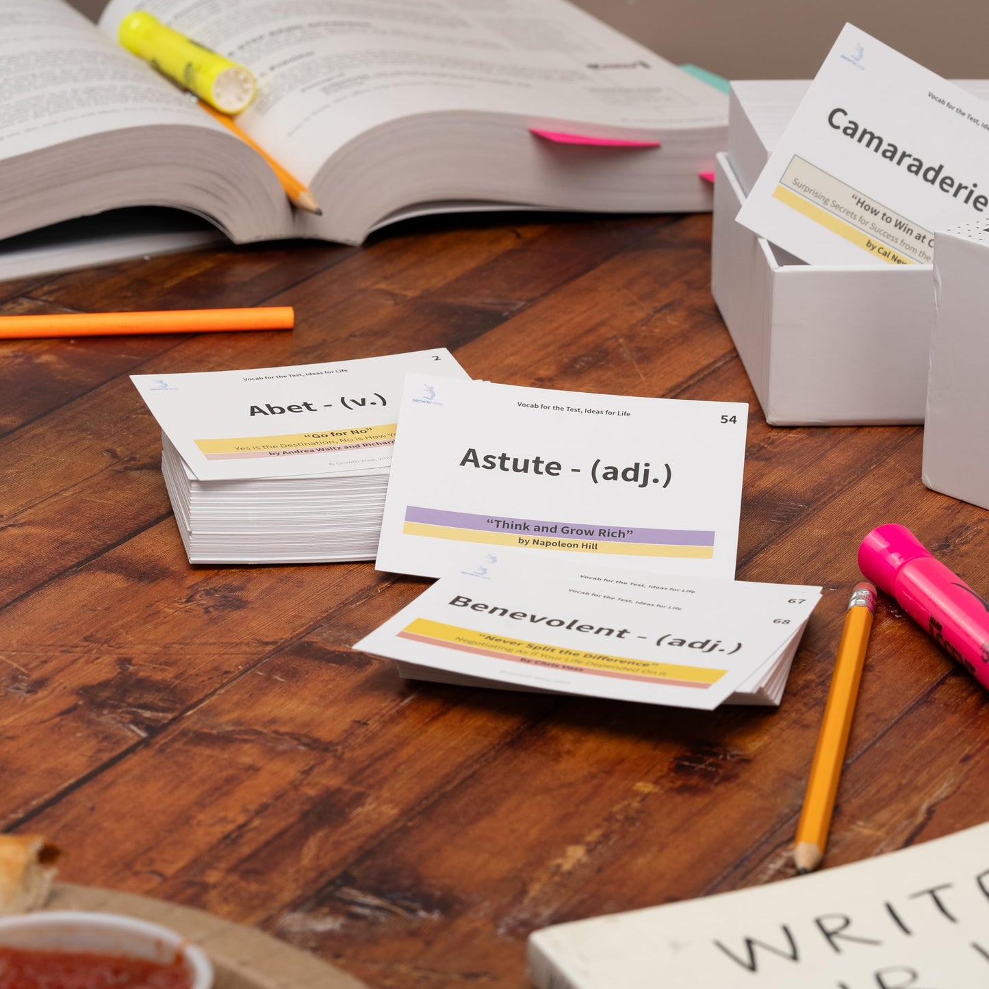 SAT/ACT Vocabulary Flash Cards Box #2 by Growth Wise