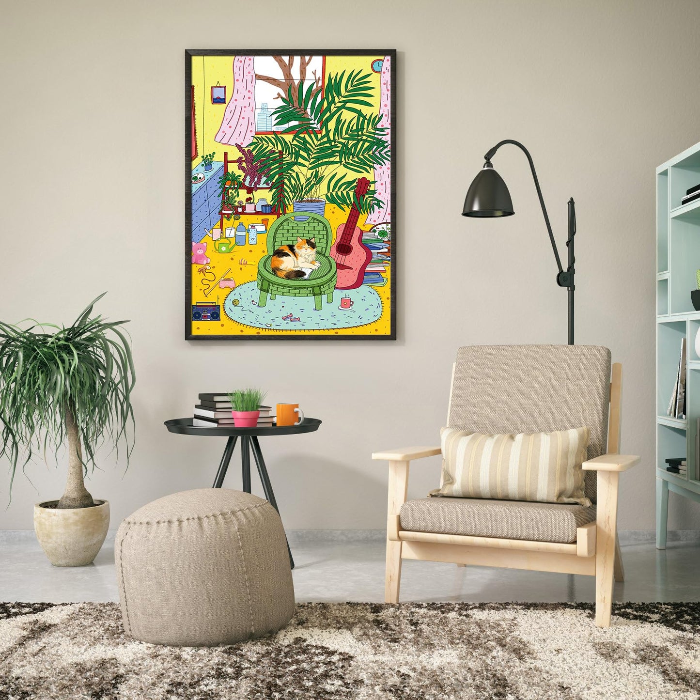 TangMosaic Puzzles for Adults 1000 Pieces, Jigsaw Puzzle for Adults, Fun Challenging Puzzle, Cozy Home Life Puzzles Game, Interlock Perfectly No Dust, Gifts for Easter Mother’s Day