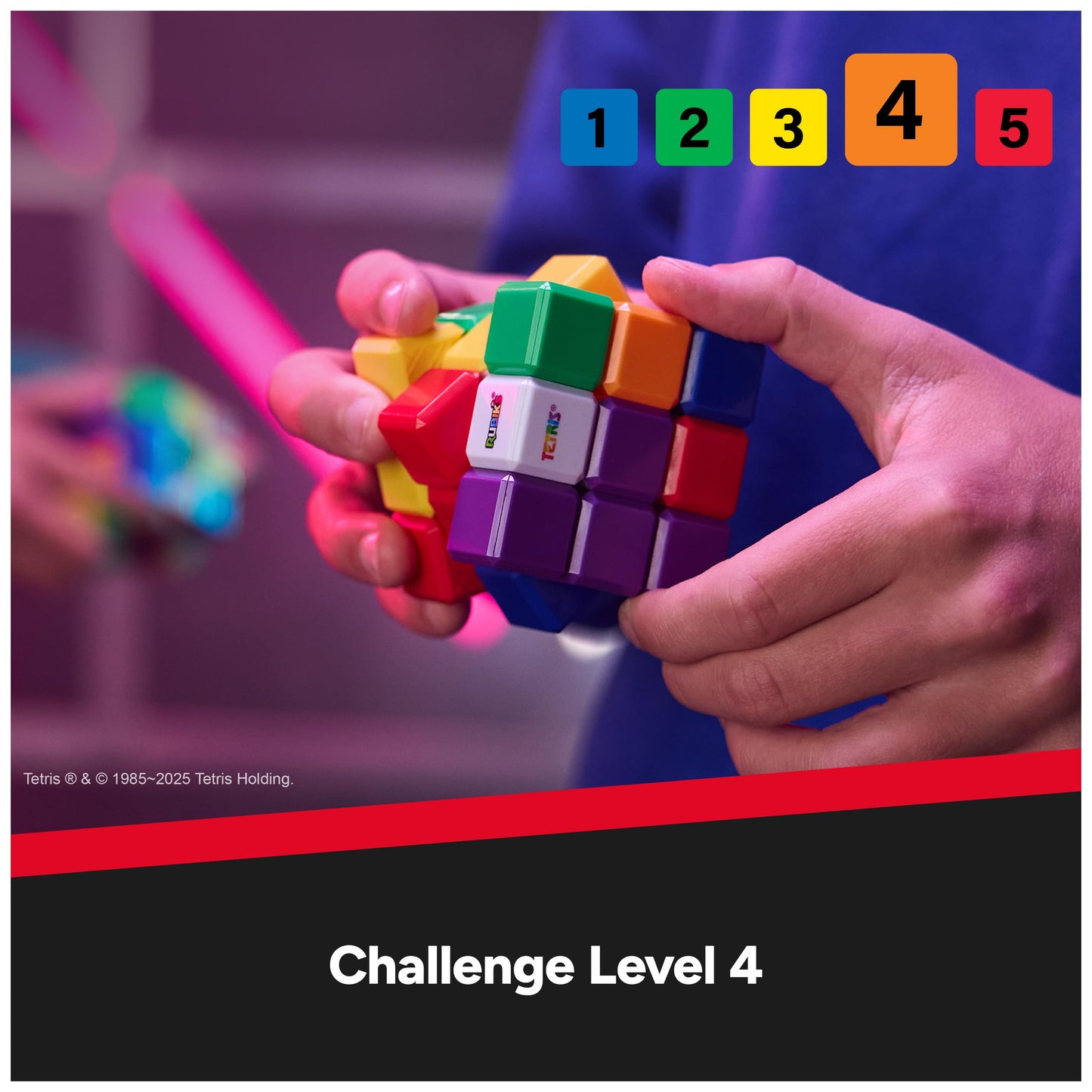 Rubik’s Cube, Tetris Cube, Solve for Classic Tetris Tetriminos, Brain Teaser Puzzle for Adults, Problem-Solving Brain Teaser, Color-Matching Puzzle, Fidget Toy, for Ages 8 & Up