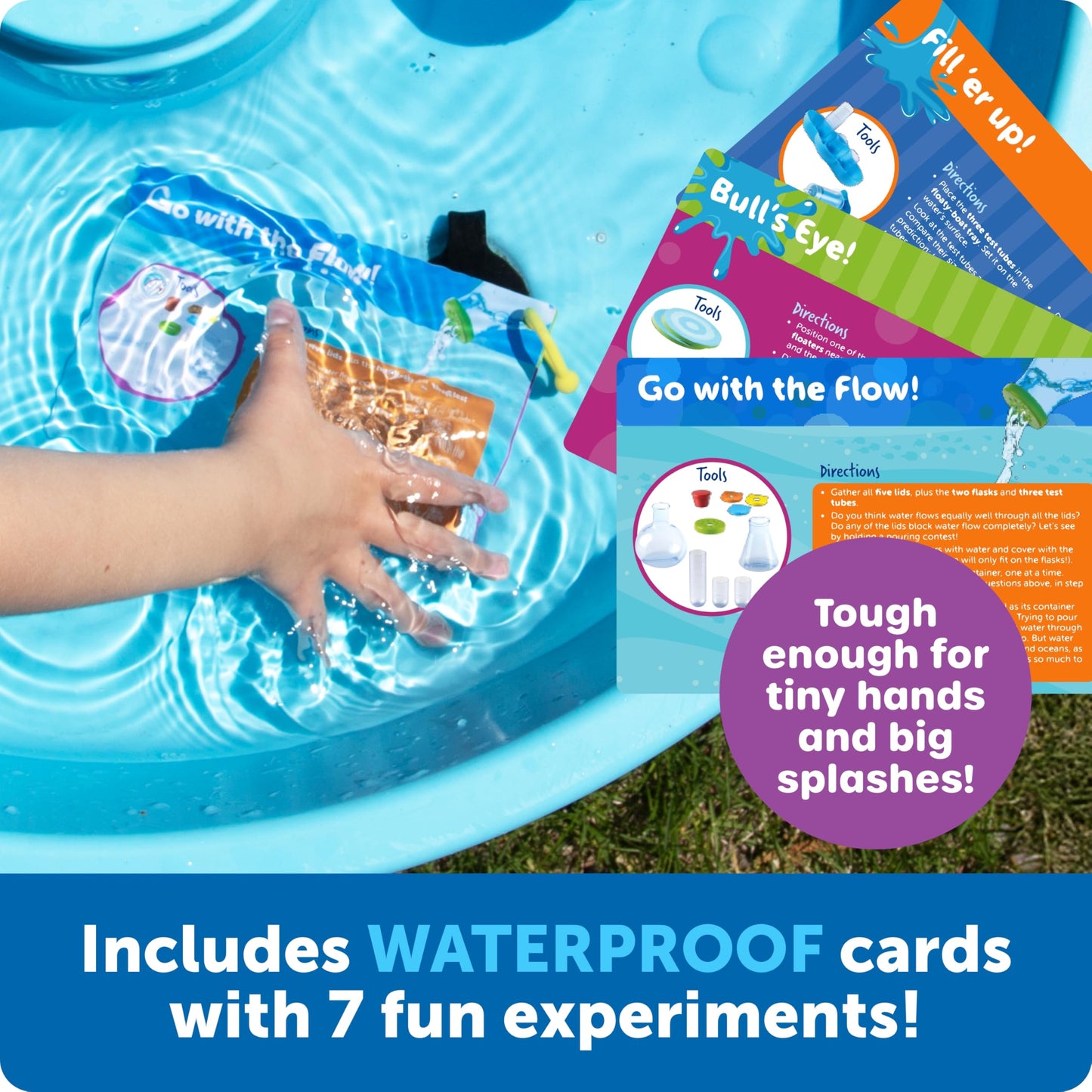 Learning Resources Splashology, Water Lab Science Kit, STEM Playtime, Water Activities, 19 Pieces, Ages 3+