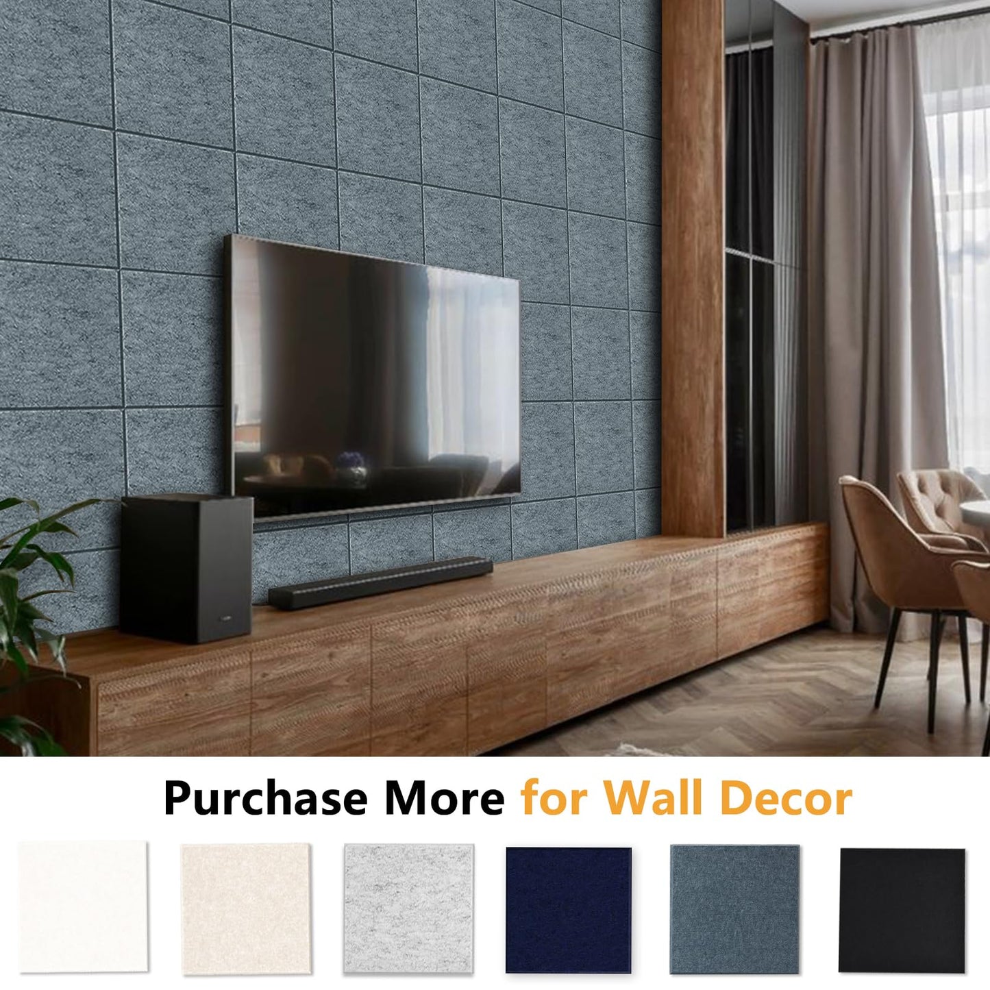 Thick Cork Board Tiles for Wall with Push Pins, Removable 36"x24"x0.47" Bulletin Board Sets, Magrowill 6 Packs Felt Panels Self-Adhesive Pin Board