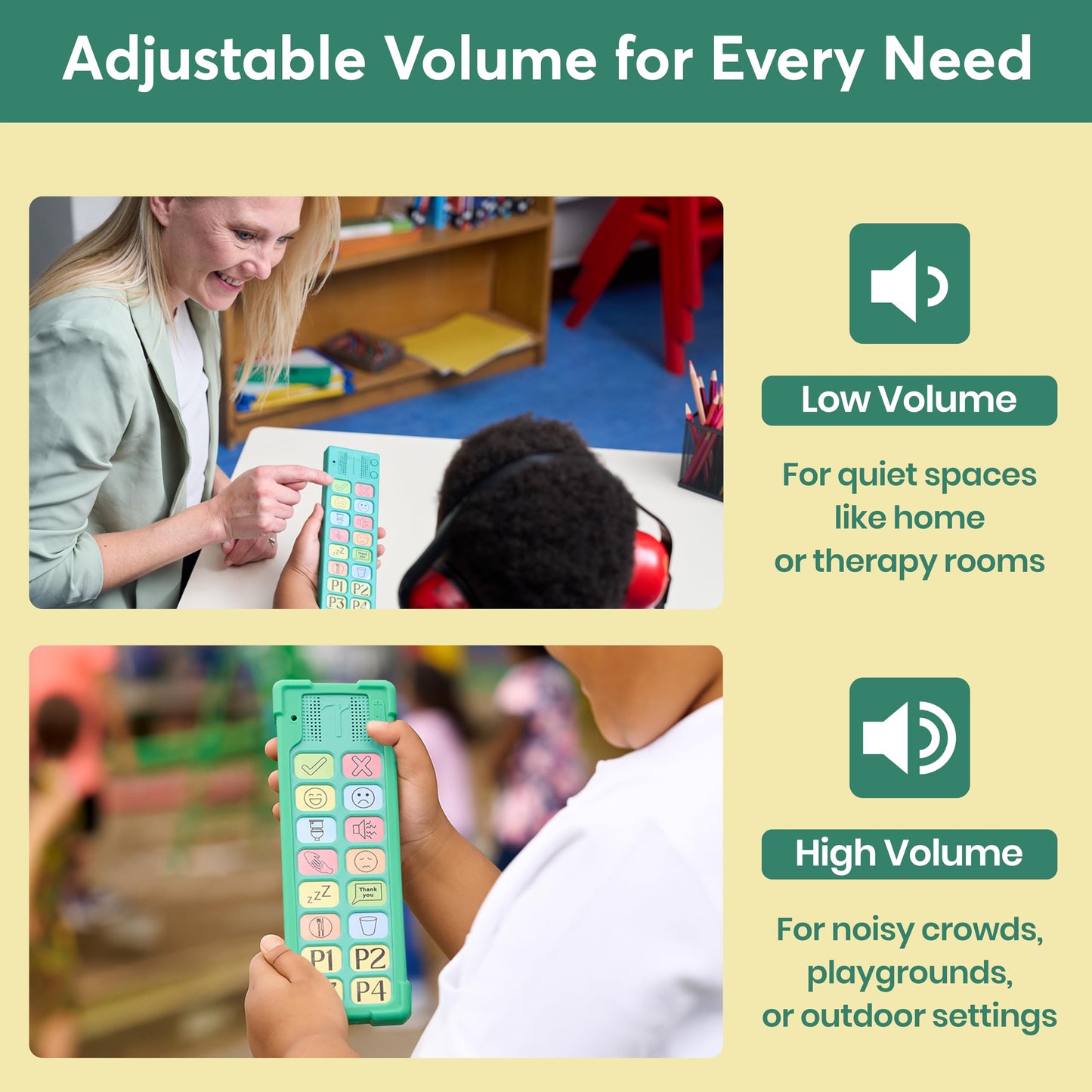 Talkaroo AAC Device for Autism - AAC Communication Device for Nonverbal Kids and Adults - 4 Programmable and 12 Pre Set Iconic Buttons with Adjustable Volume - Used in Classrooms for Speech Therapy
