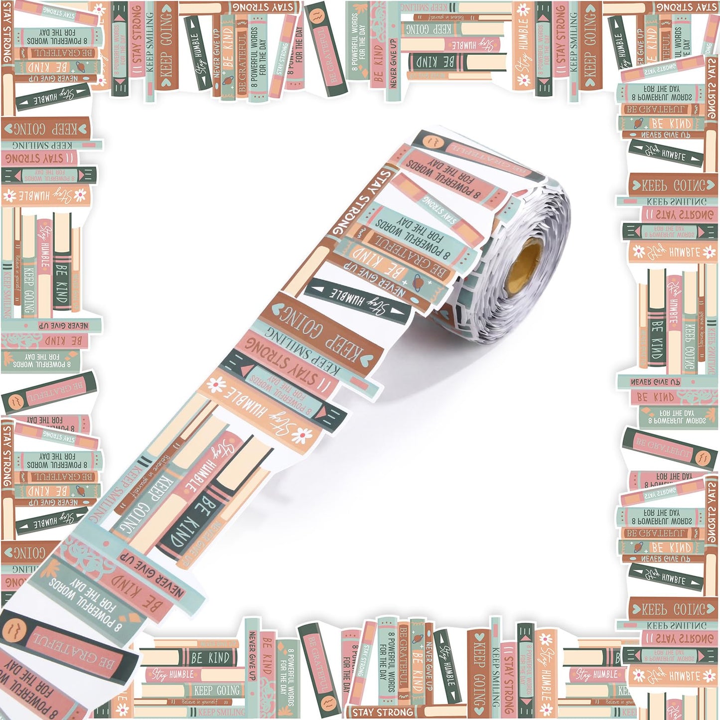 Tenceur 120 ft Bookshelf Border Trim Book Rolled Border Trim Decor Back to School Straight Bulletin Board Set for Library Classroom Poster Board Whiteboard Wall Decoration(Morandi,Neutral)