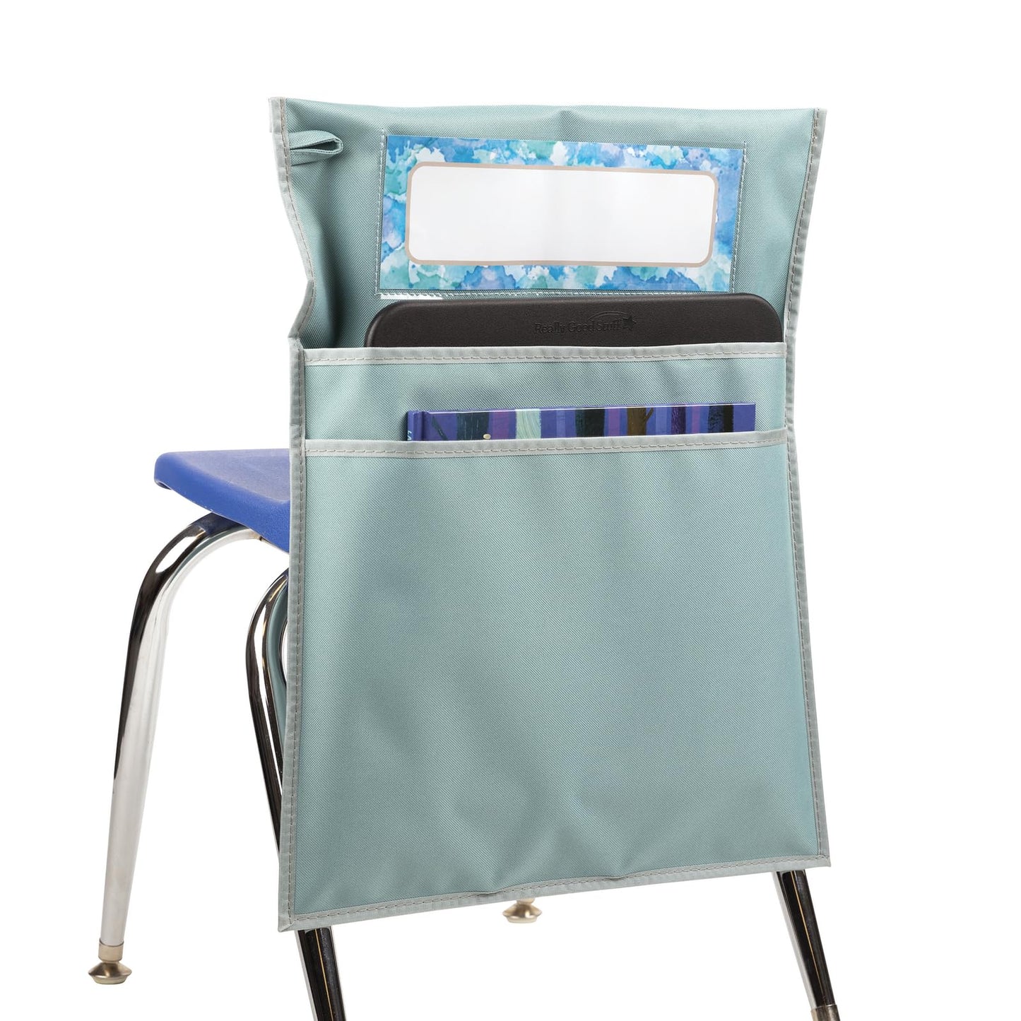 Really Good Stuff Store More Deluxe Dual Storage Deep Pocket Chair Pocket - Calm and Cool