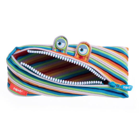 ZIPIT Monster Pencil Case for Kids, Cute Zipper Pouch for Boys Girls and Teens, Stationery Bag for School,Colorful
