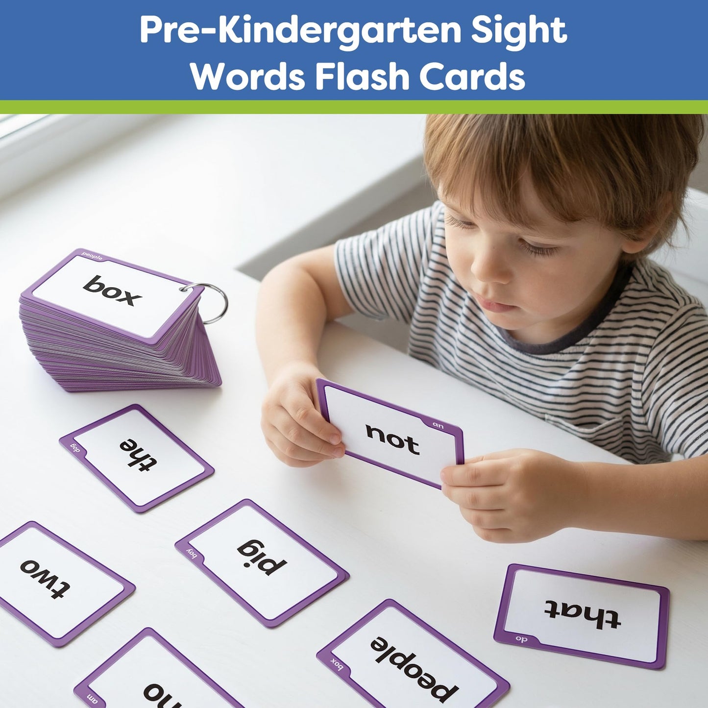 Torlam Sight Words Flash Cards for Kids Pre-Kindergarten,Learn to Read Digraphs CVC Blends Long Vowel Sounds Spelling Reading Phonics Games for 2-4 Years, Site Words Classroom Homeschool
