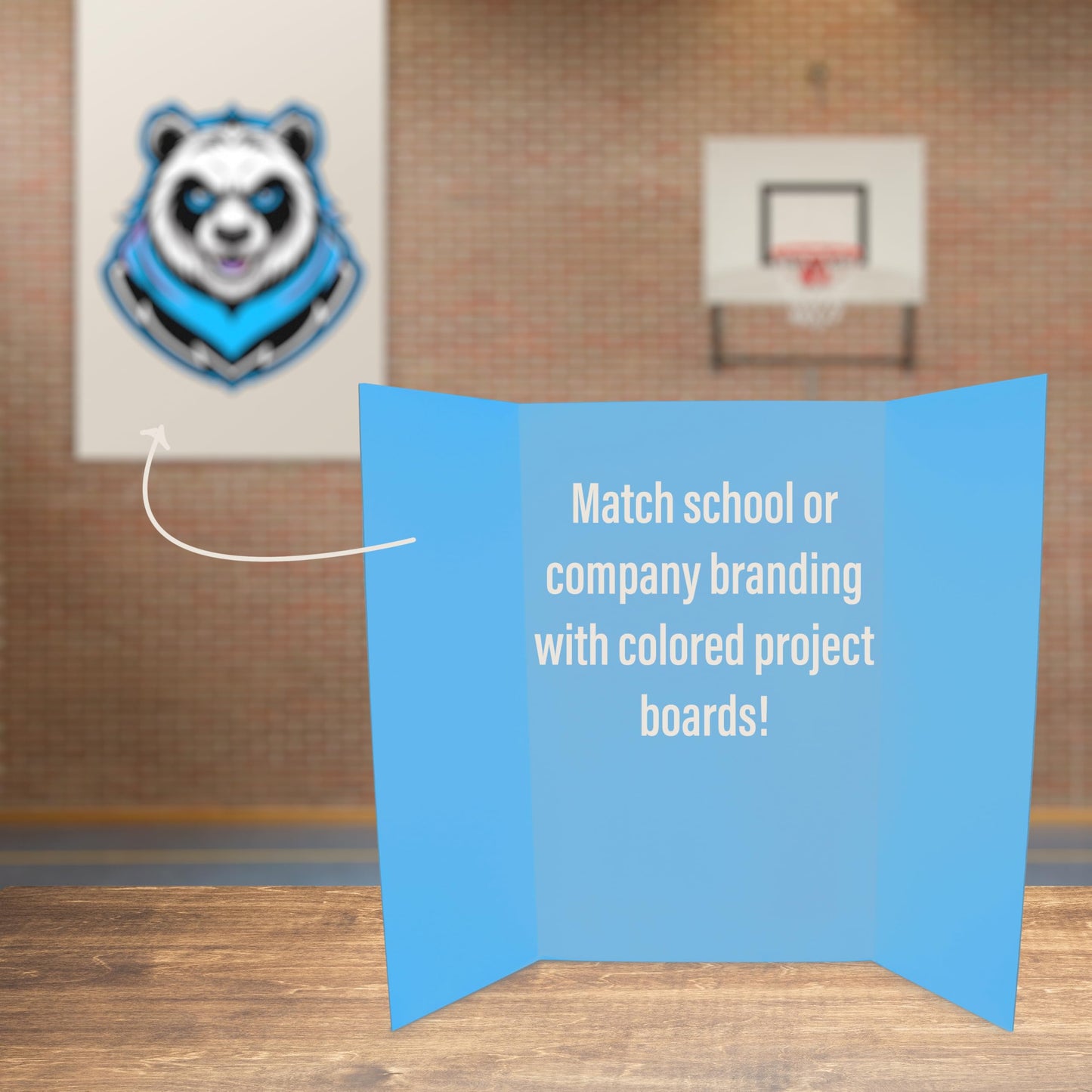 Flipside Products 36” x 48” Project Boards for Presentations, Science Fair, School Projects, Event Displays and Trifold Picture Board, Proudly Made in USA - Sky Blue - 10 Pack