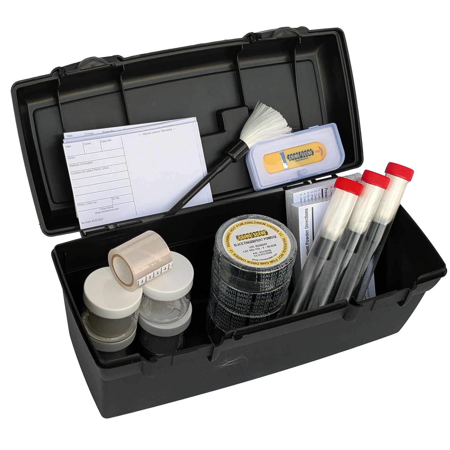 Classroom Fingerprint Kit - Serves 4 Work Groups of Students - Lift at Least 100 Fingerprints (Black)